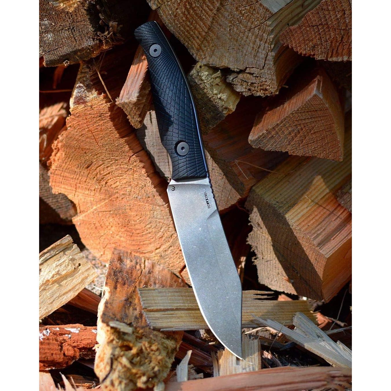 Cuchillo de Campo Kershaw Camp 5, Hoja D2 12.06 cm, Funda
