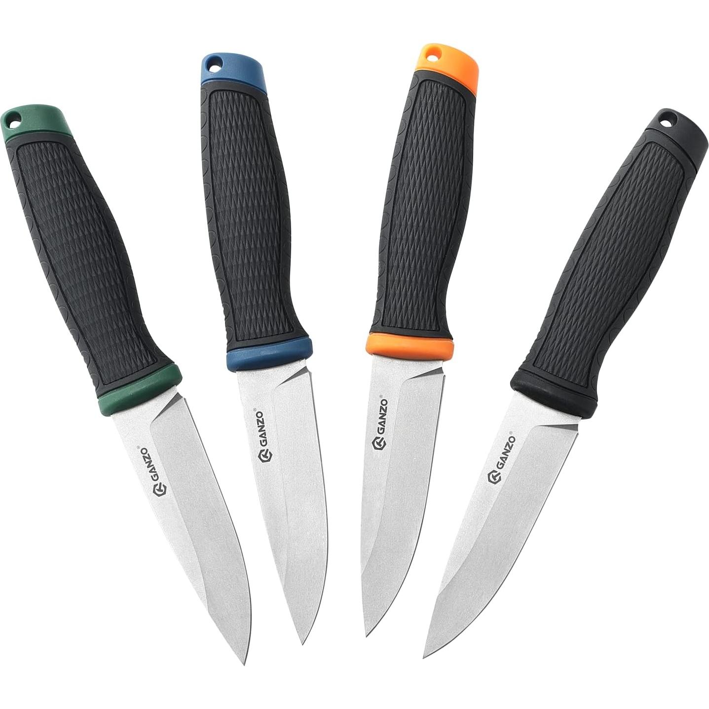 Cuchillo de Hoja Fija Ganzo G806-GB Acero Inoxidable Verde