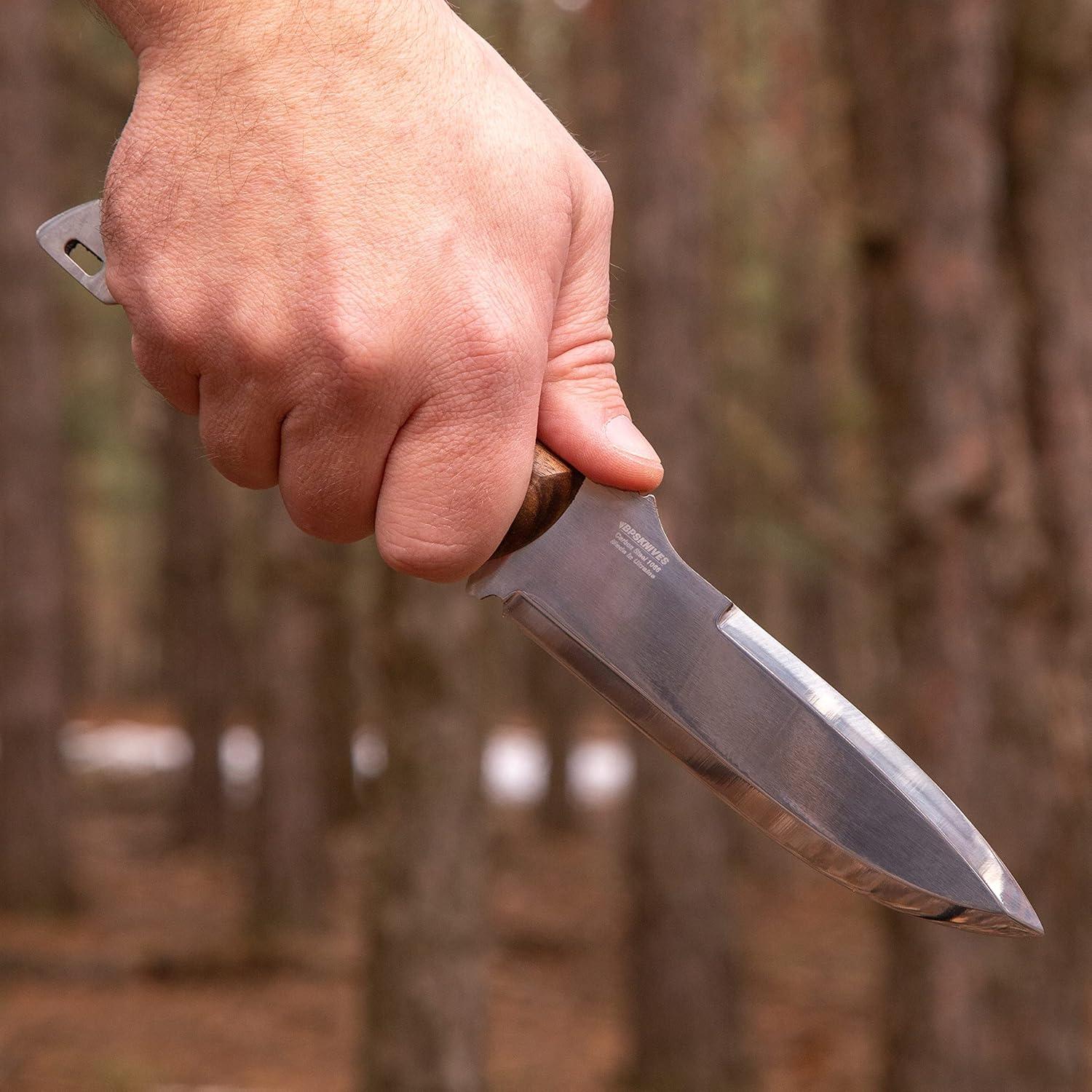 Cuchillo de Caza BPS HK2 - Acero al Carbono 130mm con Funda