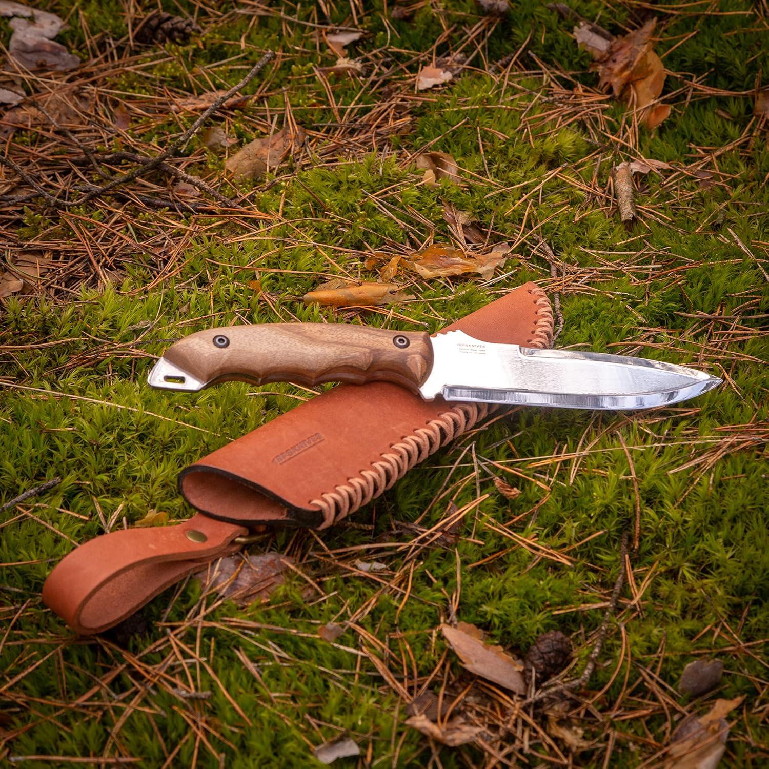 Cuchillo de Caza BPS HK2 - Acero al Carbono 130mm con Funda