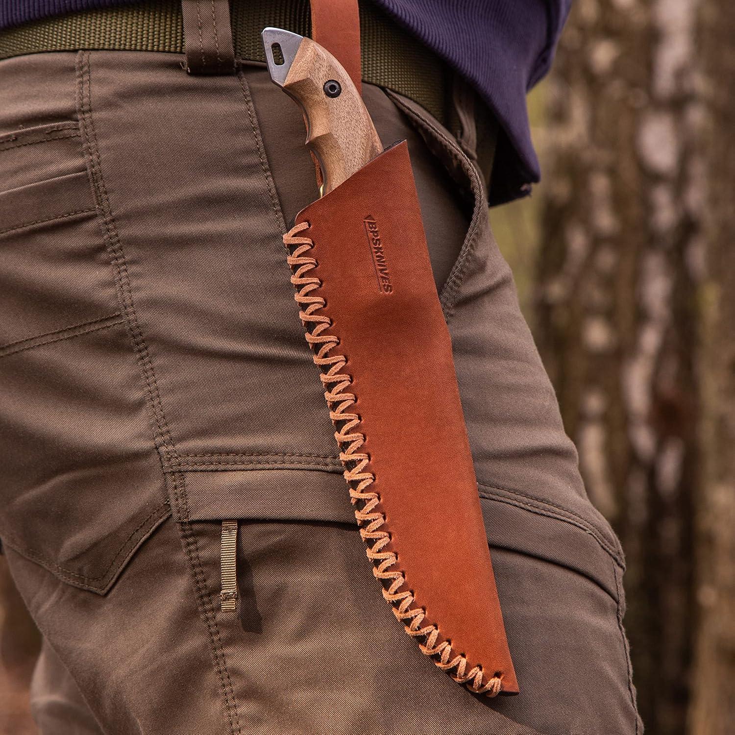 Cuchillo de Caza BPS HK2 - Acero al Carbono 130mm con Funda