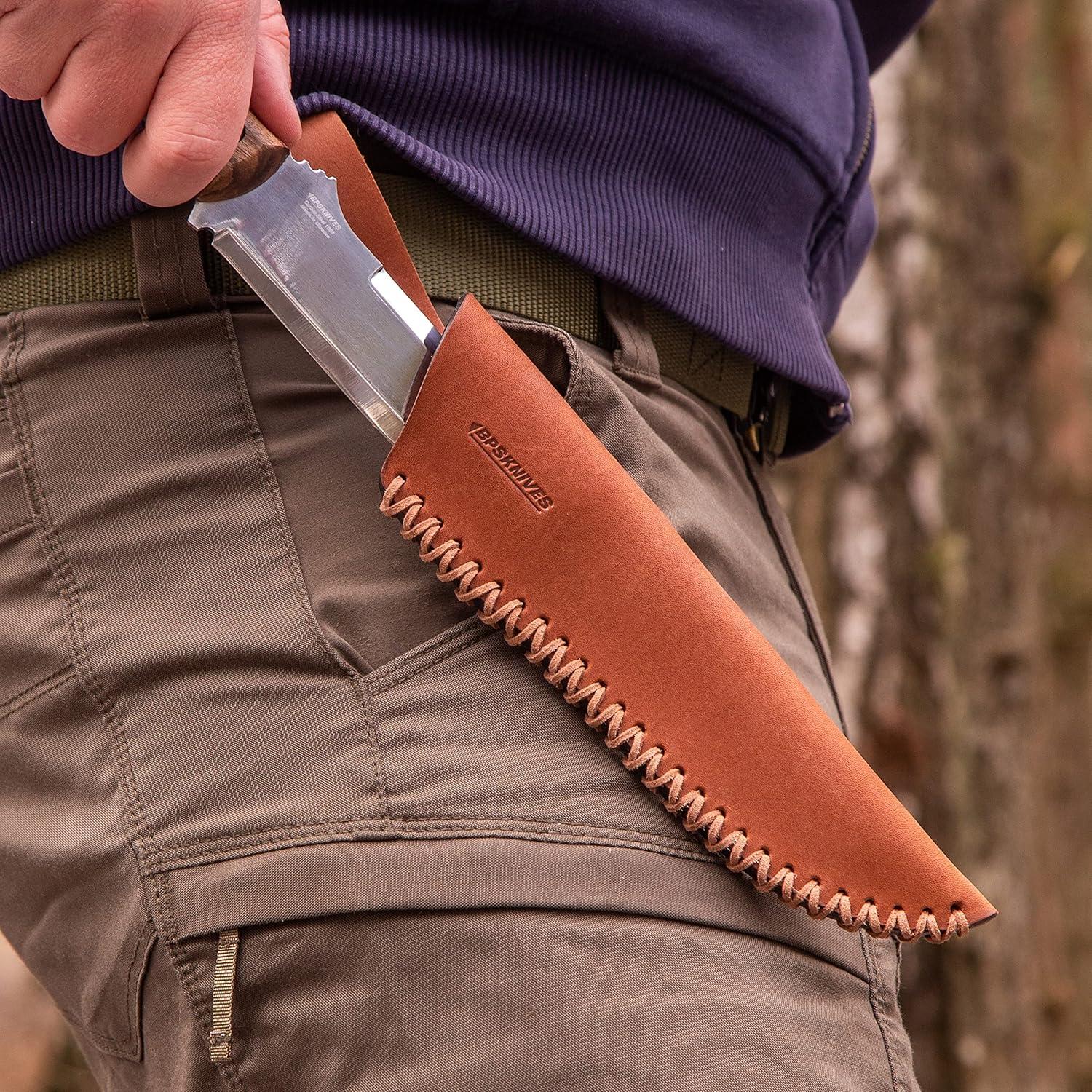 Cuchillo de Caza BPS HK2 - Acero al Carbono 130mm con Funda