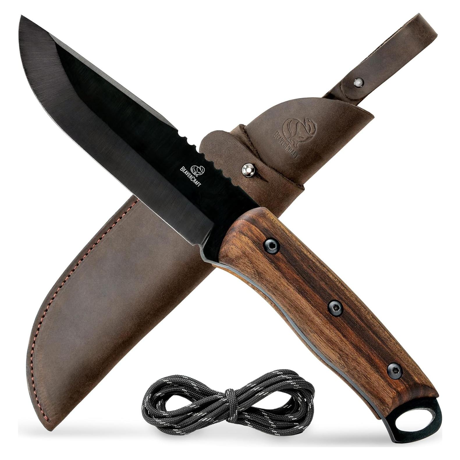 Cuchillo Fijo BeaverCraft BSH4 Full Tang Acero Carbono 12.7cm