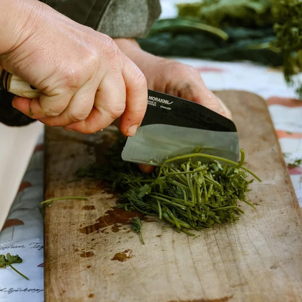 Cuchillo Morakniv Rombo de Acero Inoxidable con Funda de Cuero