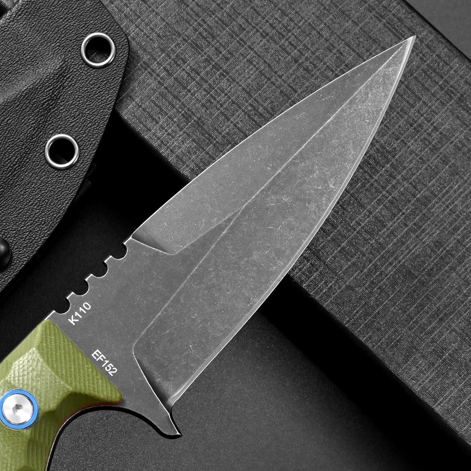 Cuchillo Fijo Eafengrow EF152 Acero K110 Mango G10 10.7 cm