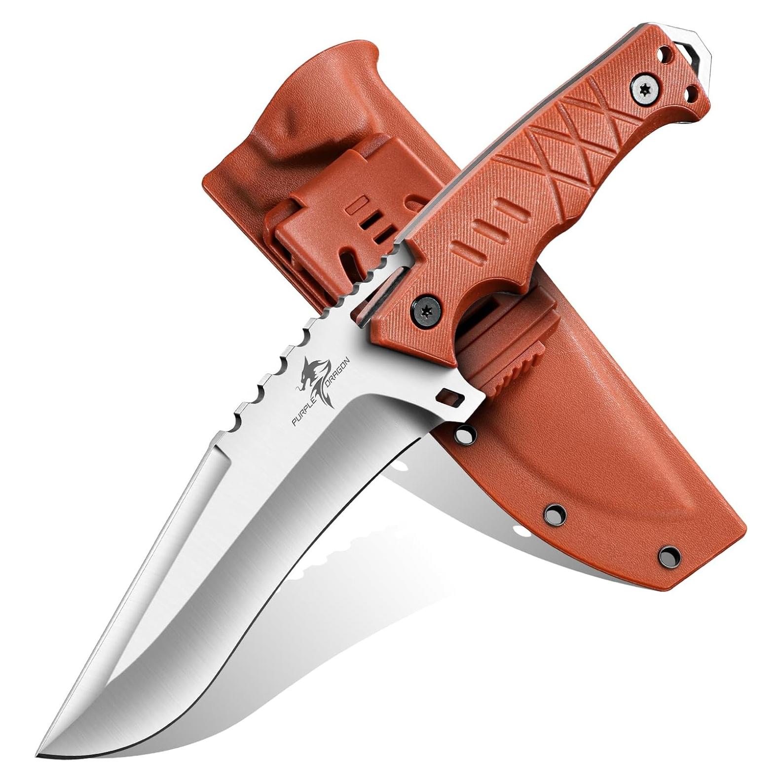 Cuchillo de Supervivencia Dragón Púrpura con Funda Kydex 27.94 cm
