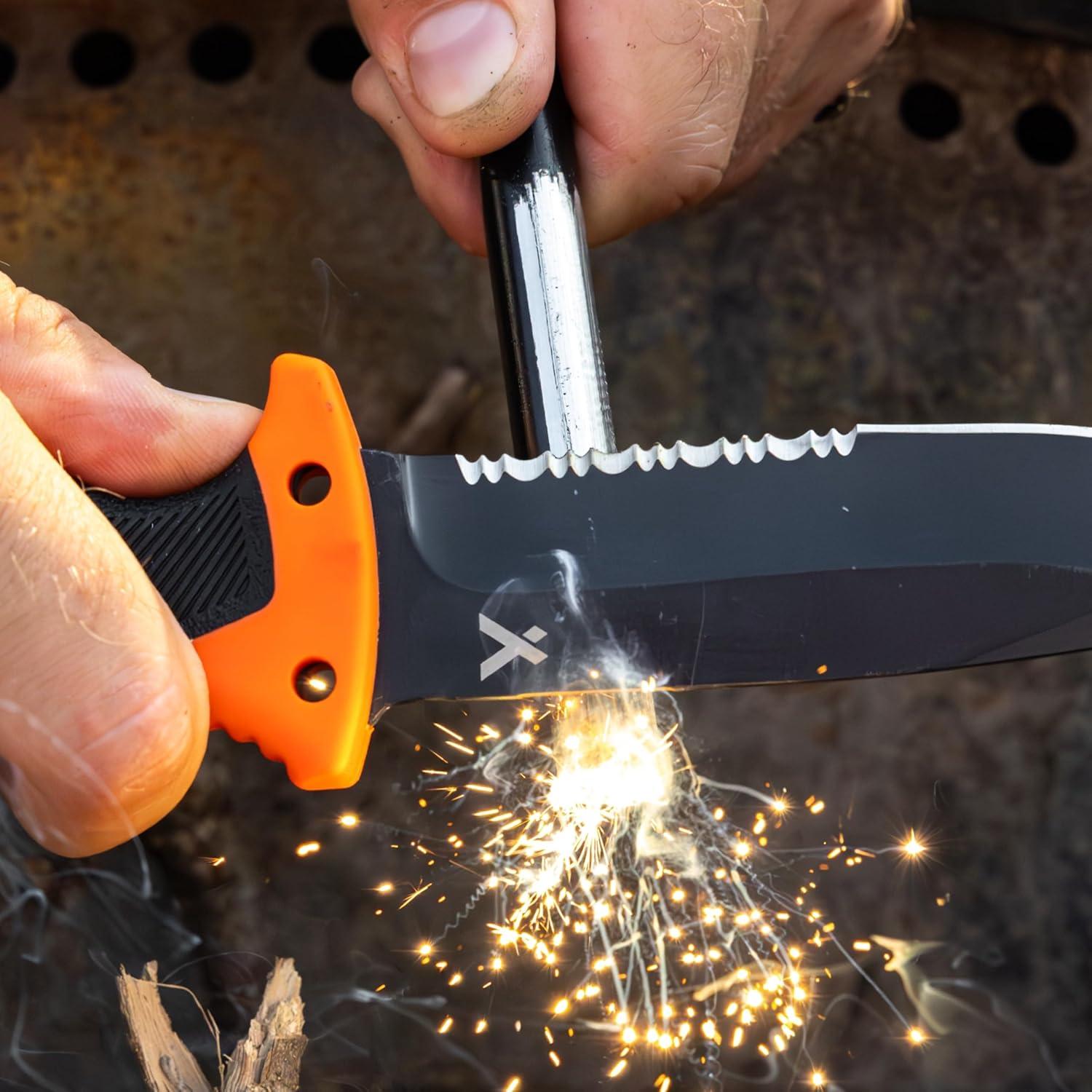 Cuchillo de Hoja Fija Bear Grylls 12.07 cm Full Tang Negro