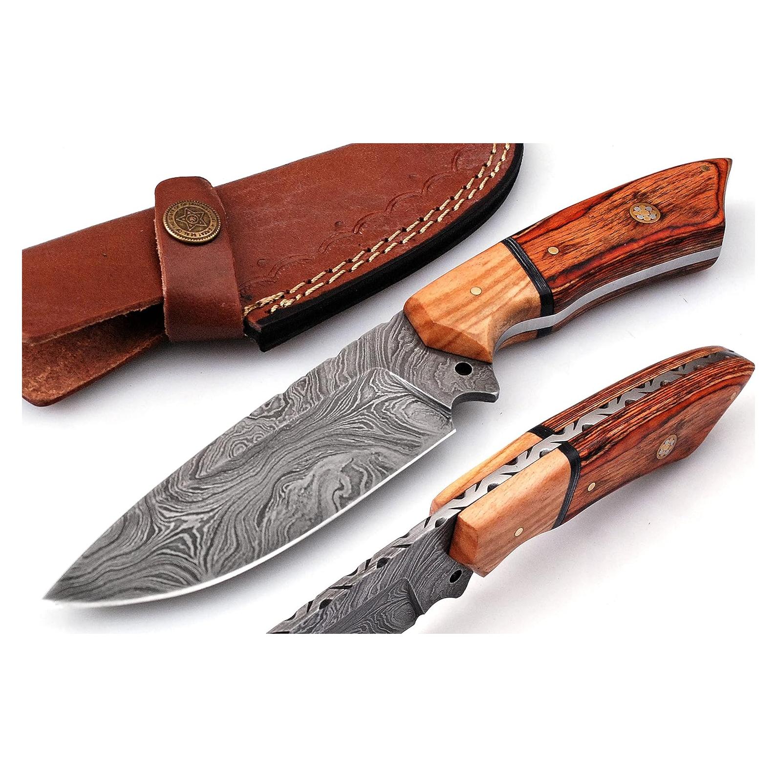 Cuchillo de Caza Damasco MOHID ENT Cazador Ninja 23 cm