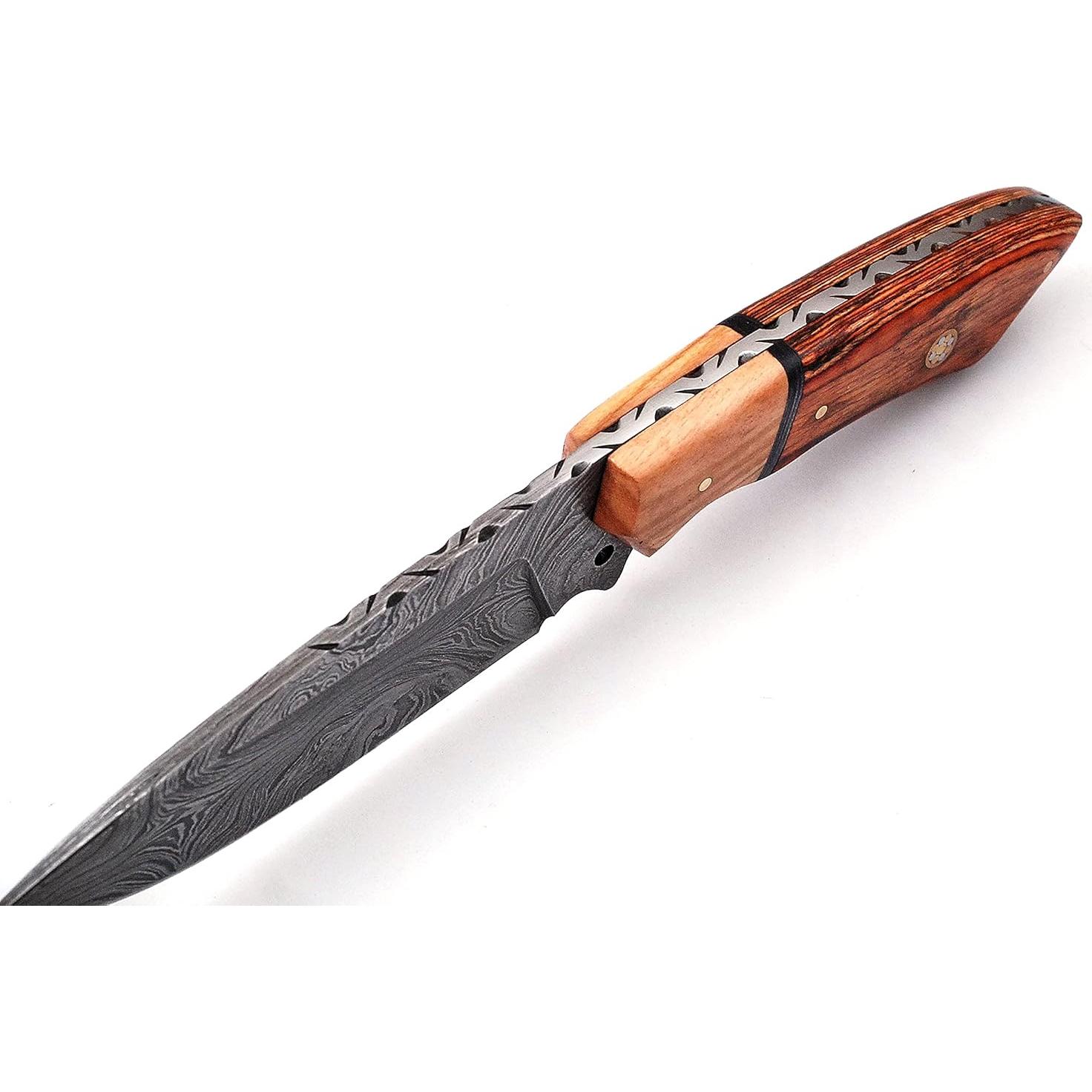 Cuchillo de Caza Damasco MOHID ENT Cazador Ninja 23 cm