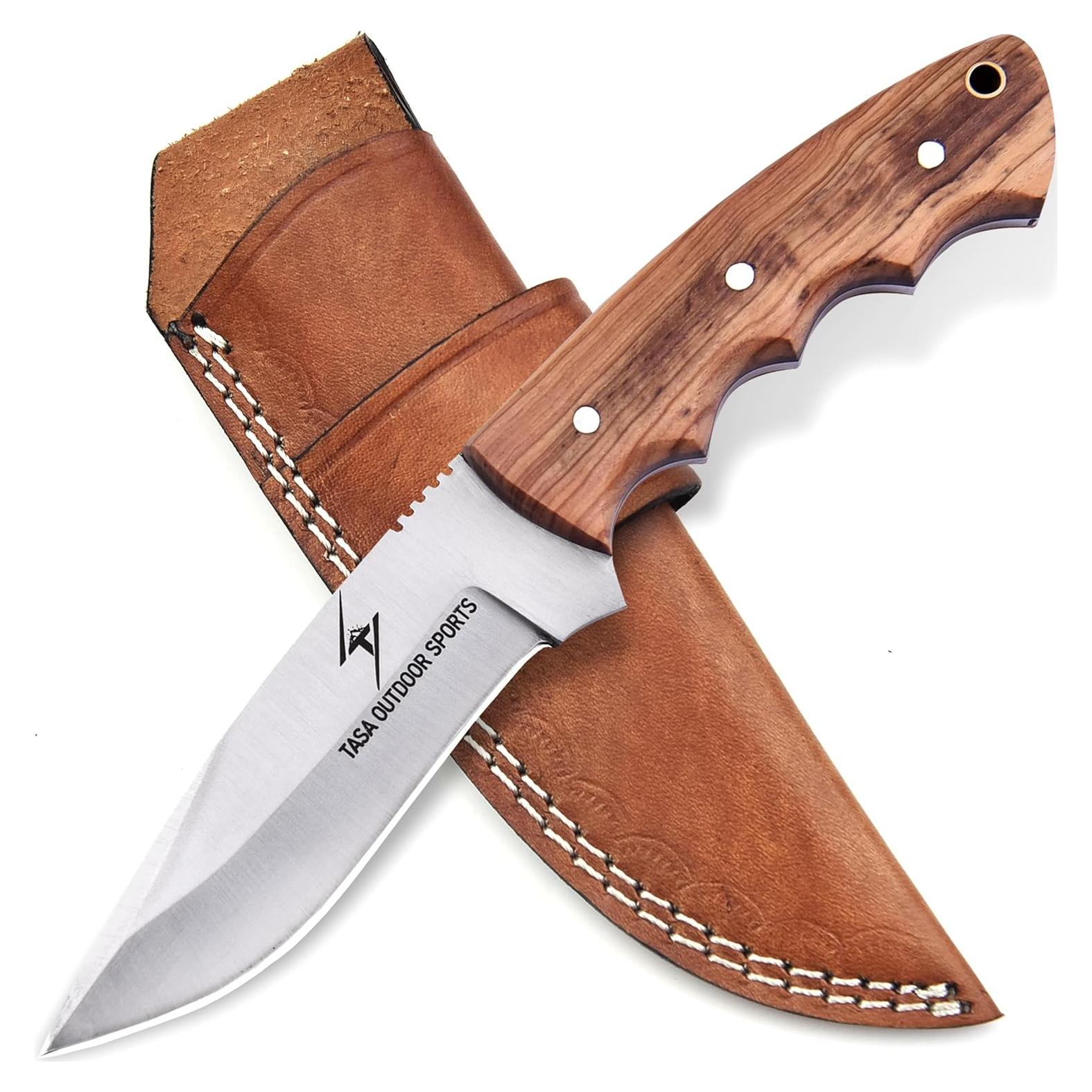 Cuchillo de Caza TASA Phantom 11.43 cm con Funda de Cuero