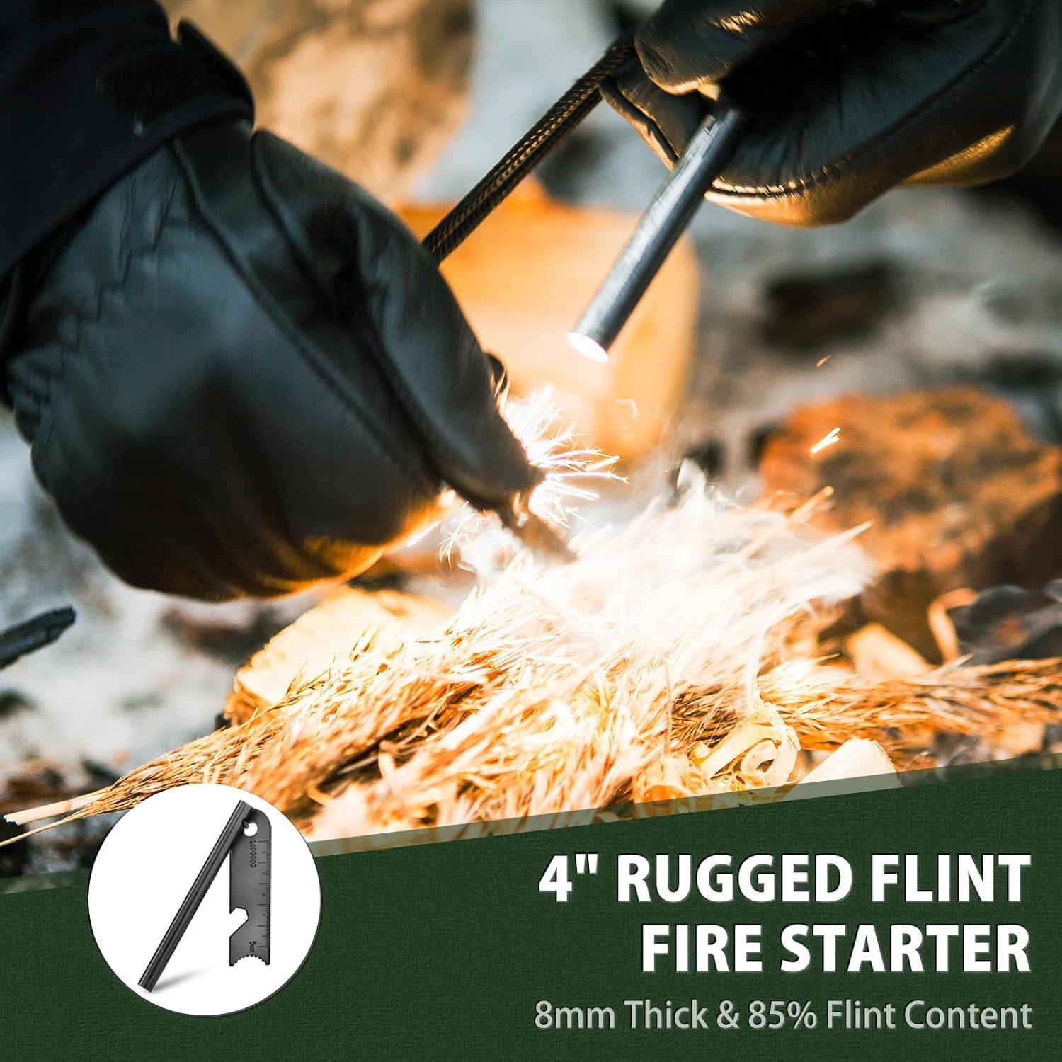 Cuchillo de Supervivencia NedFoss BOAR 10.4 cm D2 Mango Completo