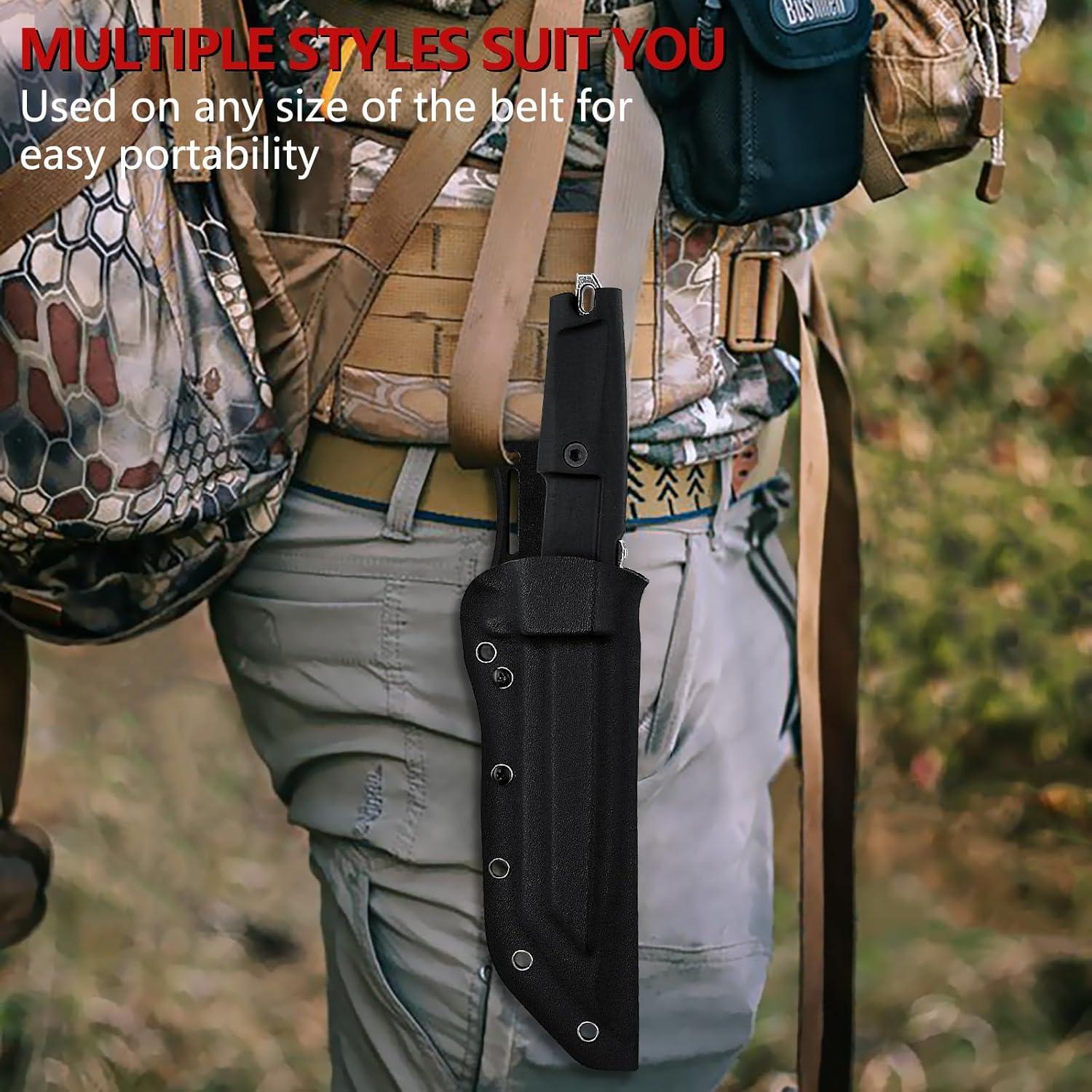 Cuchillo de Supervivencia THRWCLUB 11" con Funda Kydex y Afilador