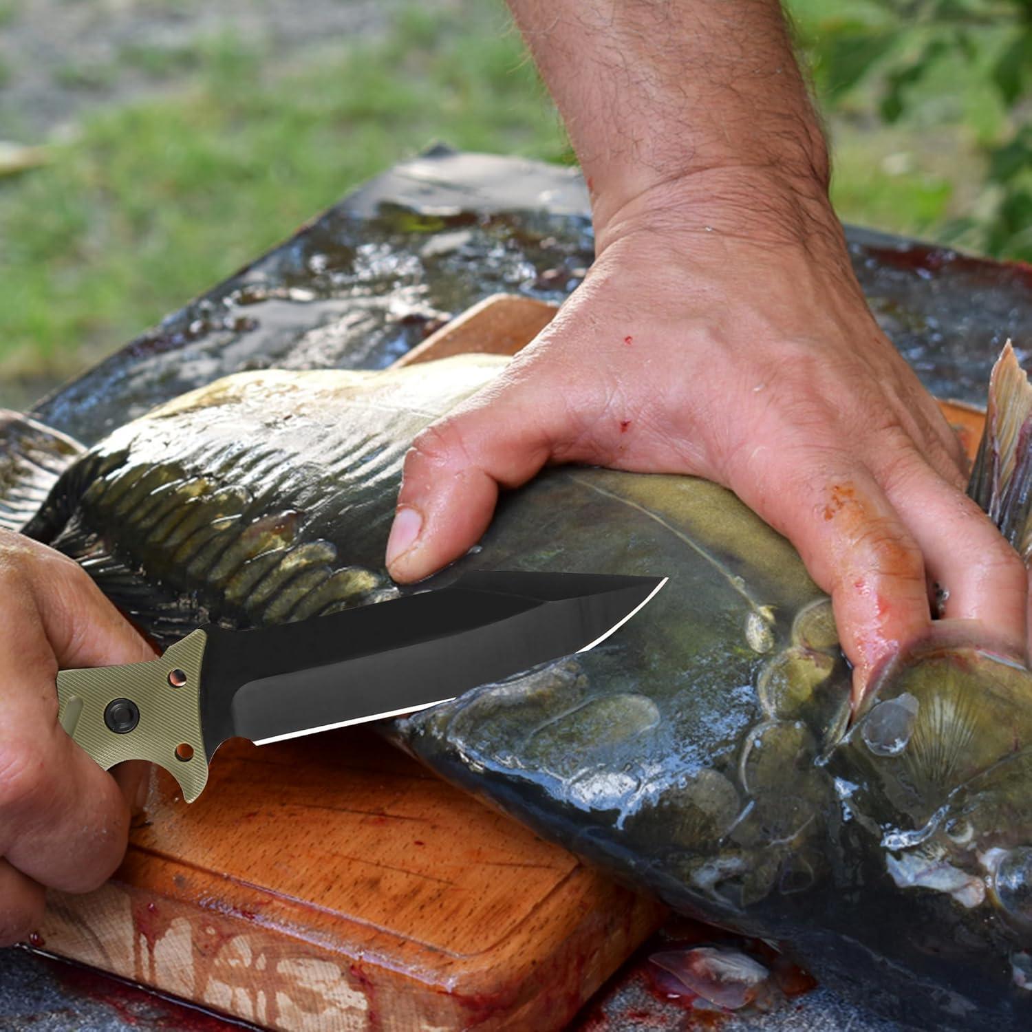 Cuchillo Táctico de Supervivencia Brarvagur Verde 26.67 cm