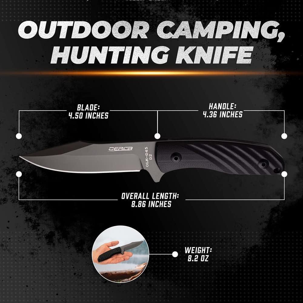 Cuchillo Táctico OERLA OLK-D45 Acero D2 Mango G10 225mm