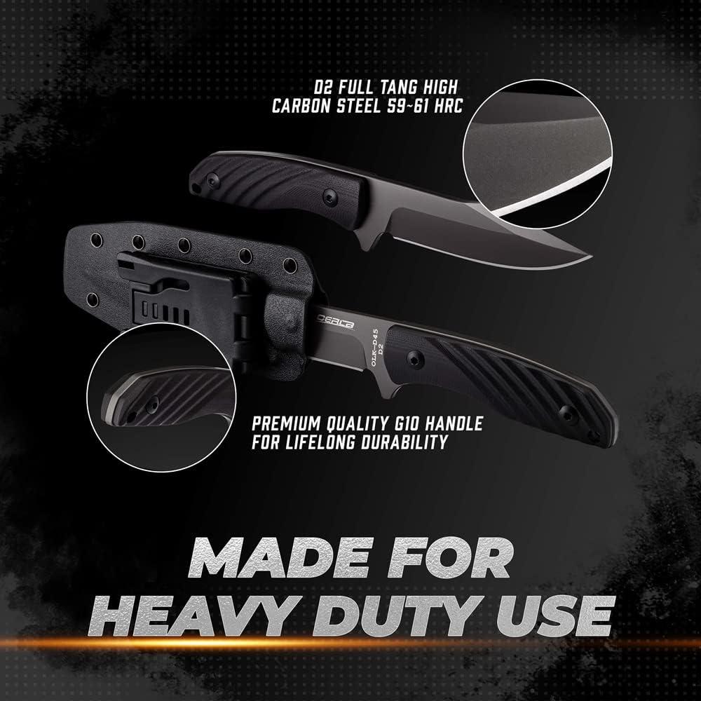 Cuchillo Táctico OERLA OLK-D45 Acero D2 Mango G10 225mm