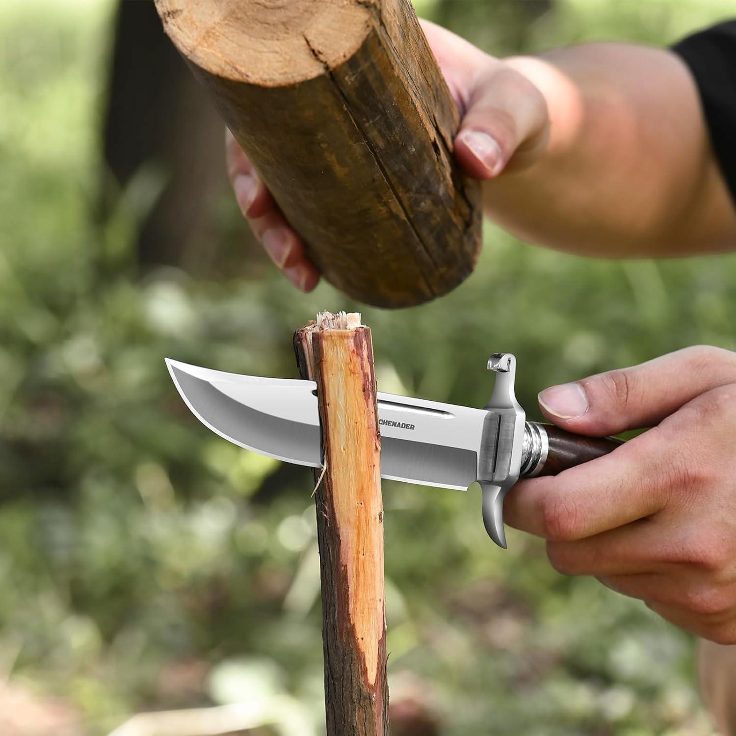 Cuchillo Bowie DRACHENADER 14.4 cm Acero Inoxidable con Funda