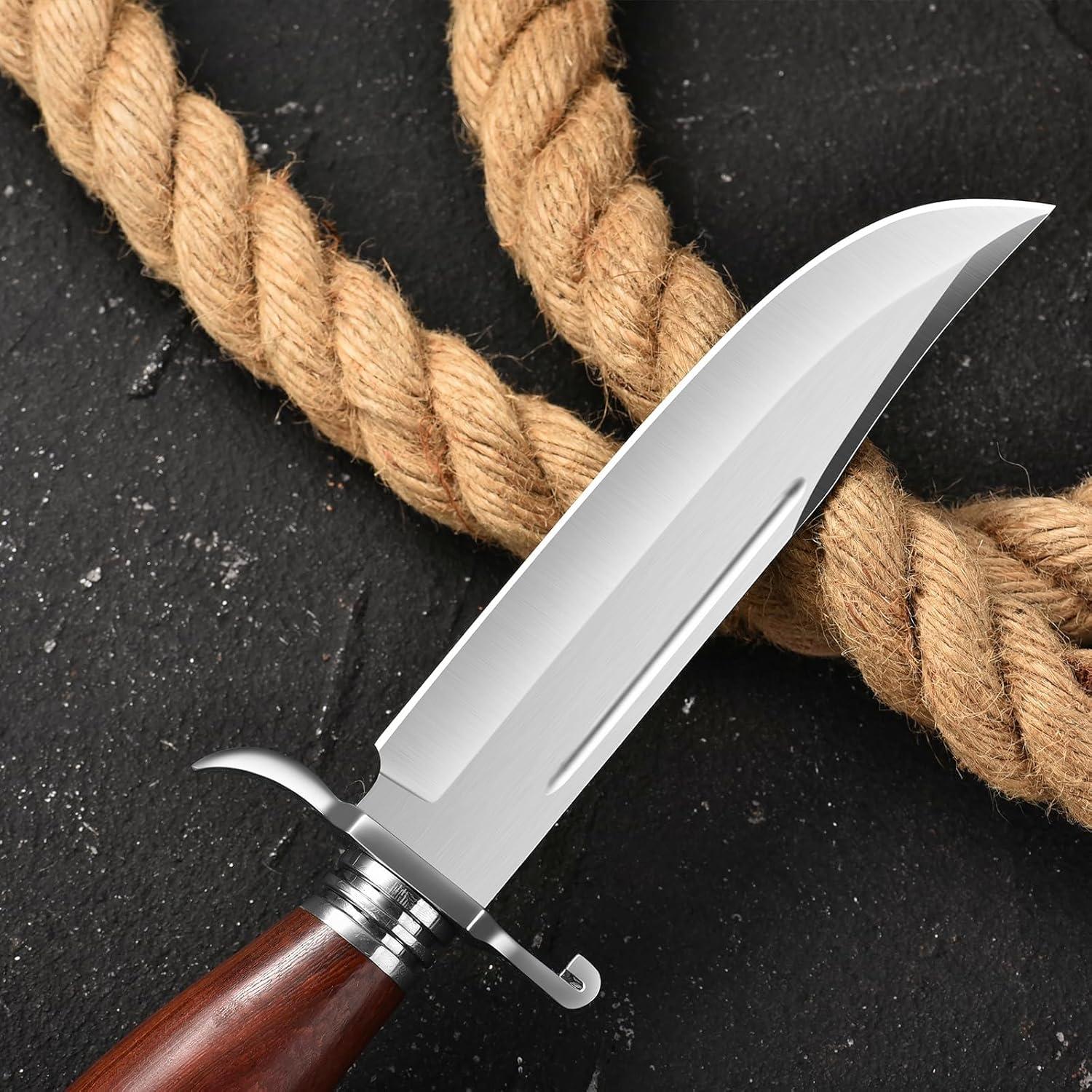 Cuchillo Bowie DRACHENADER 14.4 cm Acero Inoxidable con Funda