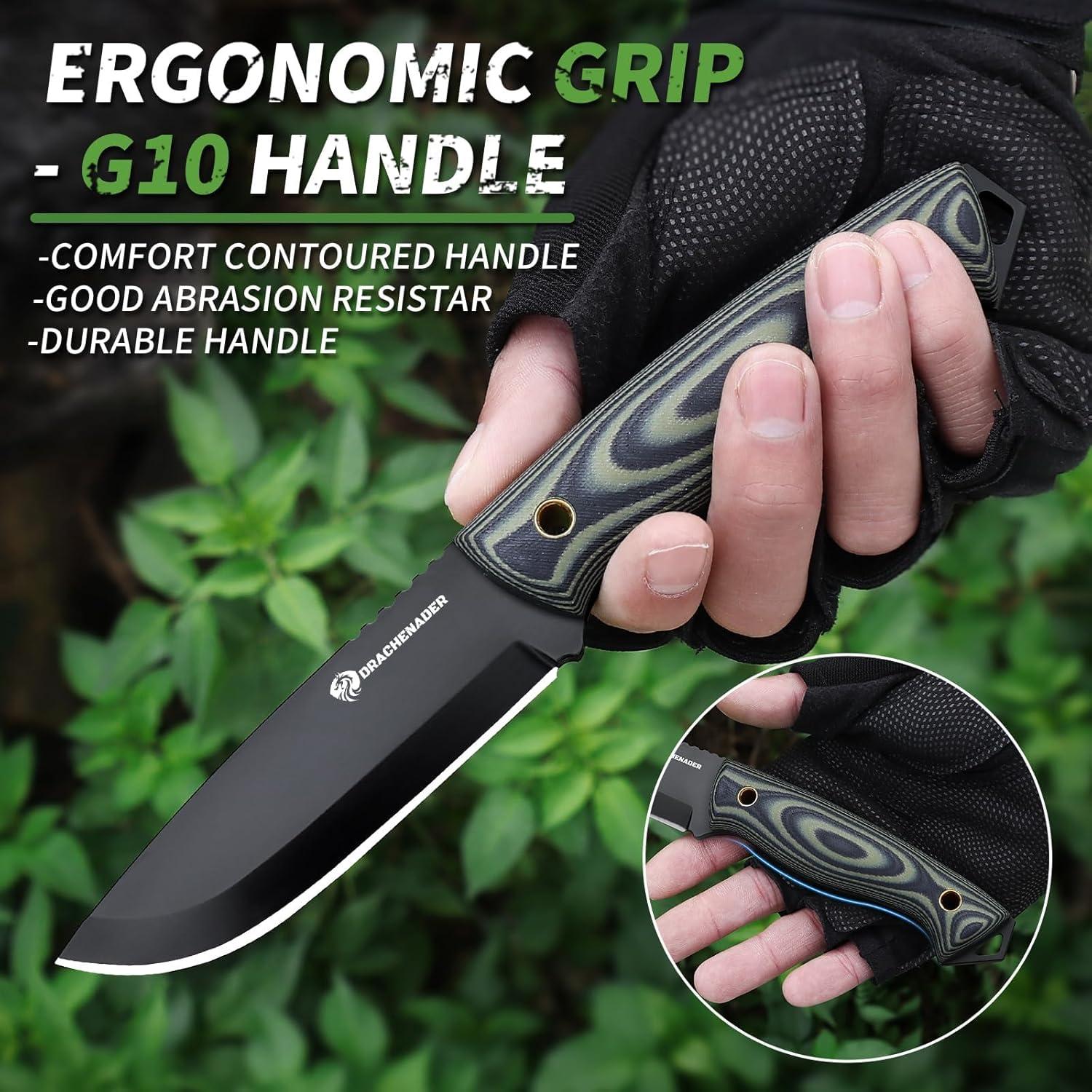 Cuchillo de Hoja Fija AQUILA-X D2 con Funda Kydex 21.5 cm