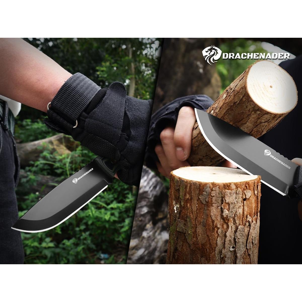 Cuchillo de Hoja Fija AQUILA-X D2 con Funda Kydex 21.5 cm