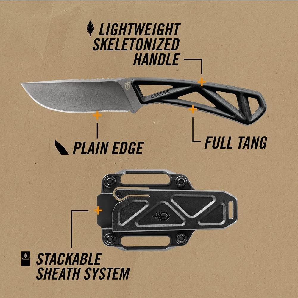 Cuchillo de Caza Gerber EXO-MOD 18.6 cm Negro