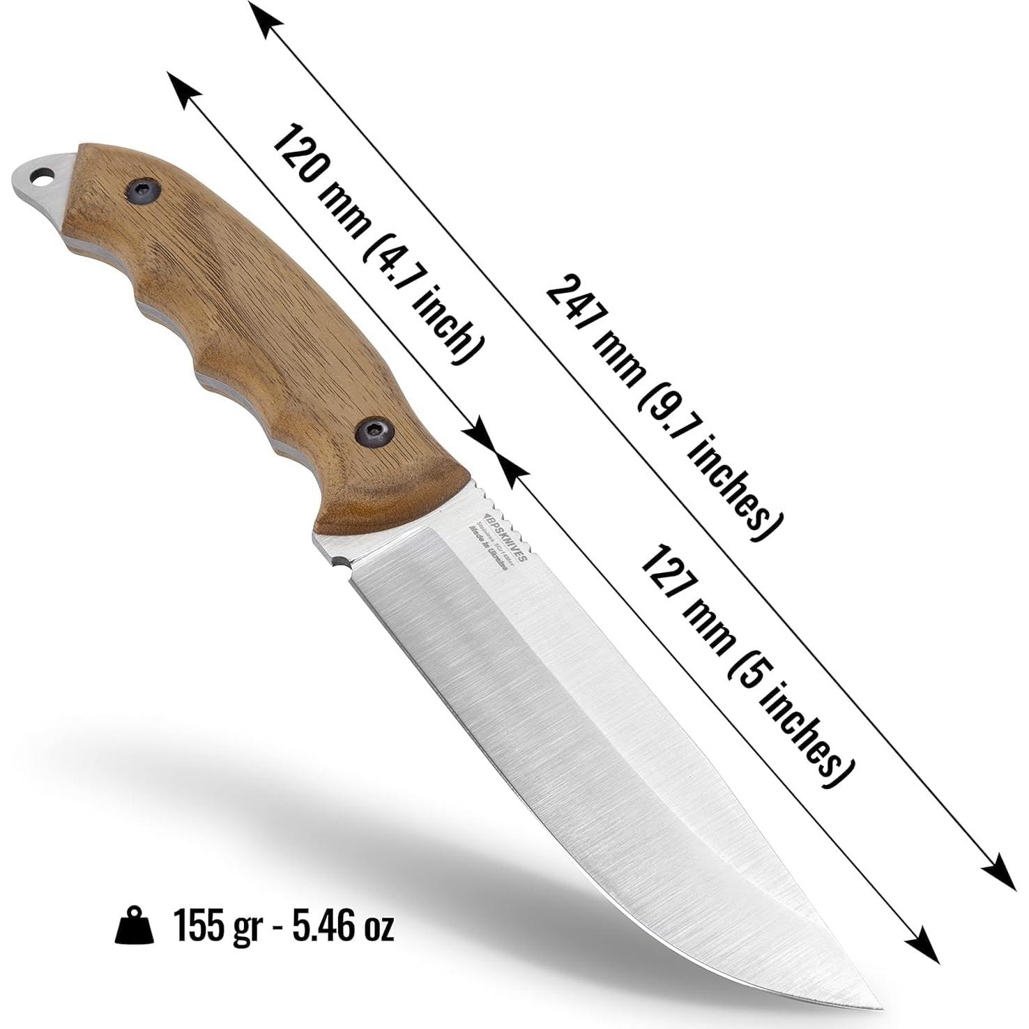 Cuchillo BPS HK6 de Acero Inoxidable para Camping y Caza