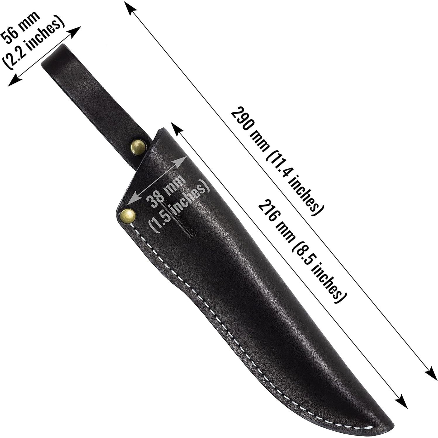 Funda de Cuchillo de Cuero BPS para Mora Garberg 203 mm