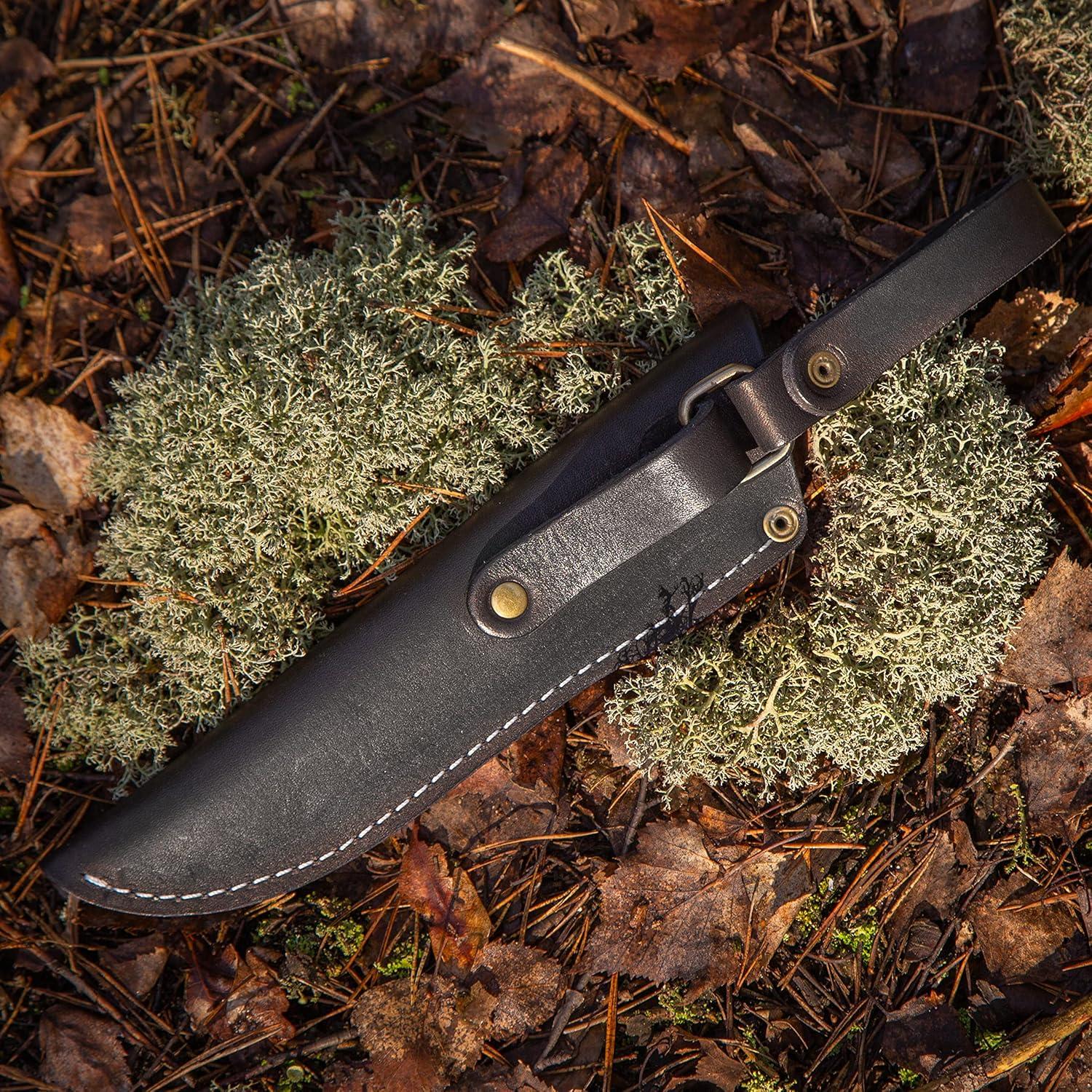 Funda de Cuchillo de Cuero BPS para Mora Garberg 203 mm