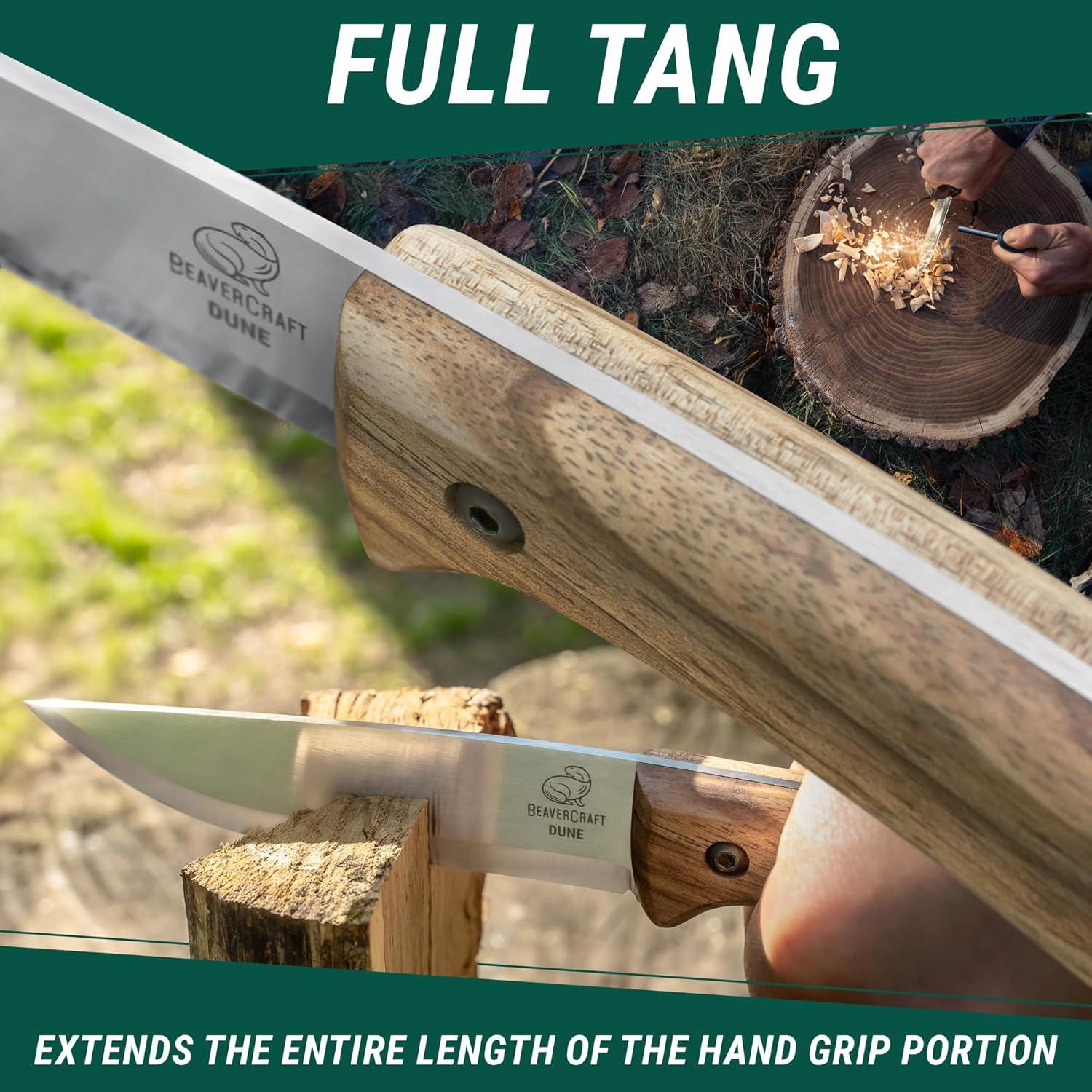 Cuchillo Bushcraft BeaverCraft BSH1 Duna Full Tang 26.9cm