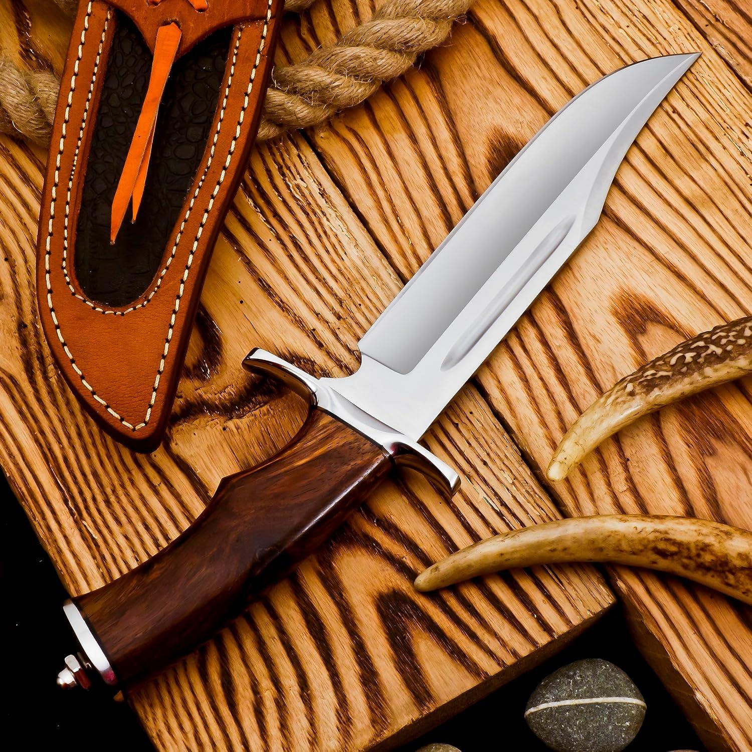 Cuchillo de Caza Poshland REG-49 Acero Damasco 33 cm