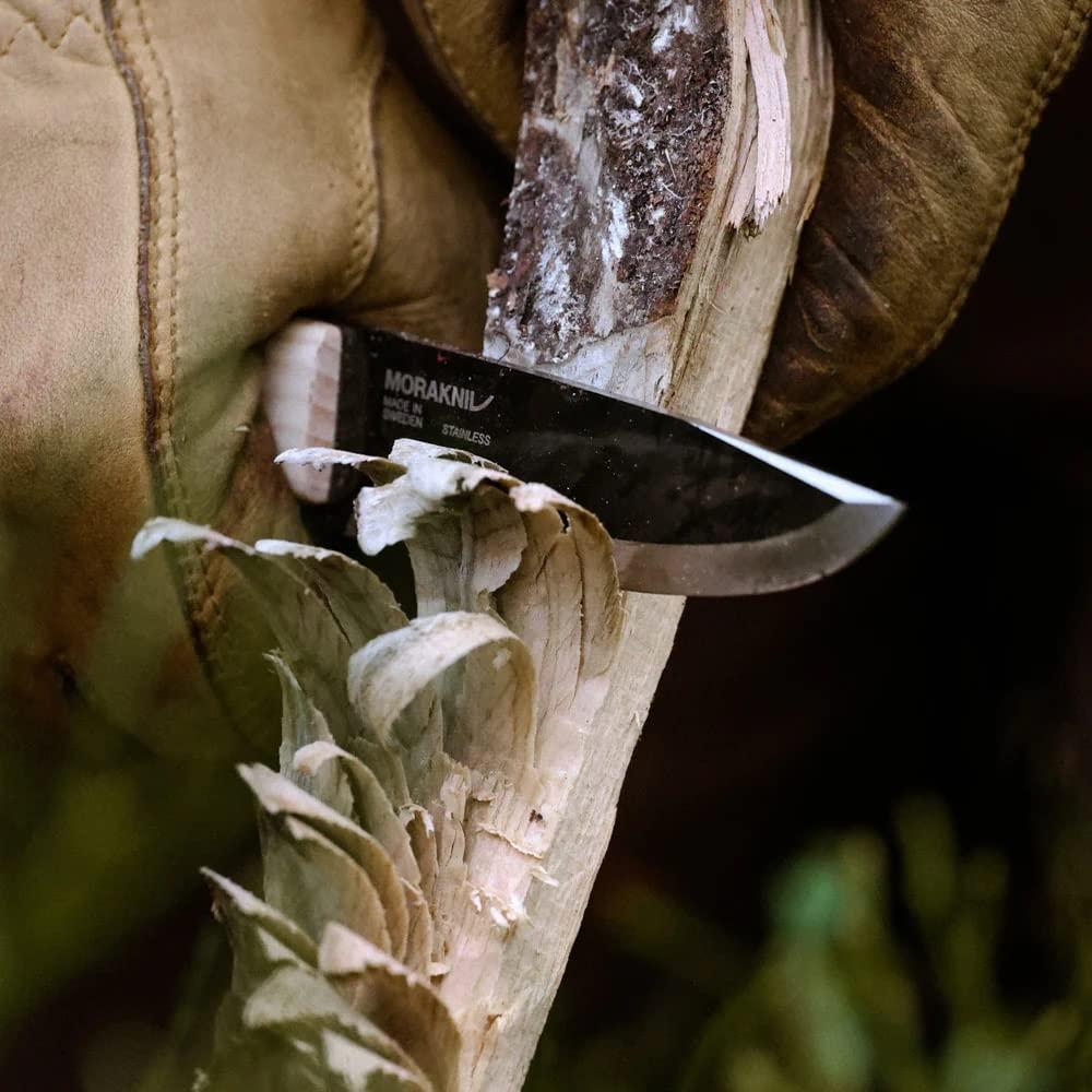 Cuchillo de Bushcraft Morakniv Wit BlackBlade Madera Fresno