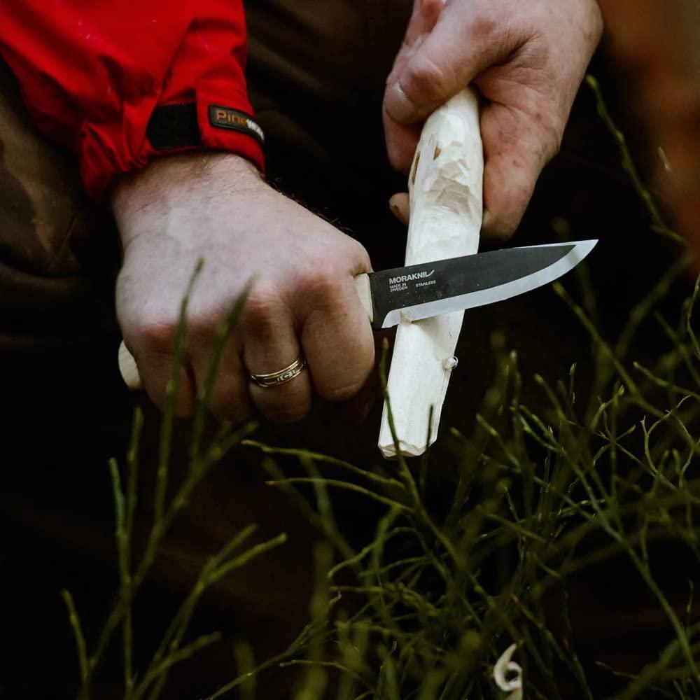 Cuchillo de Bushcraft Morakniv Wit BlackBlade Madera Fresno