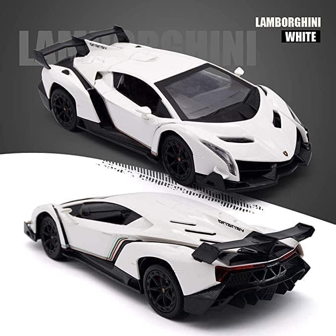 Coche RC Lamborghini Veneno 1:24 Blanco Licenciado