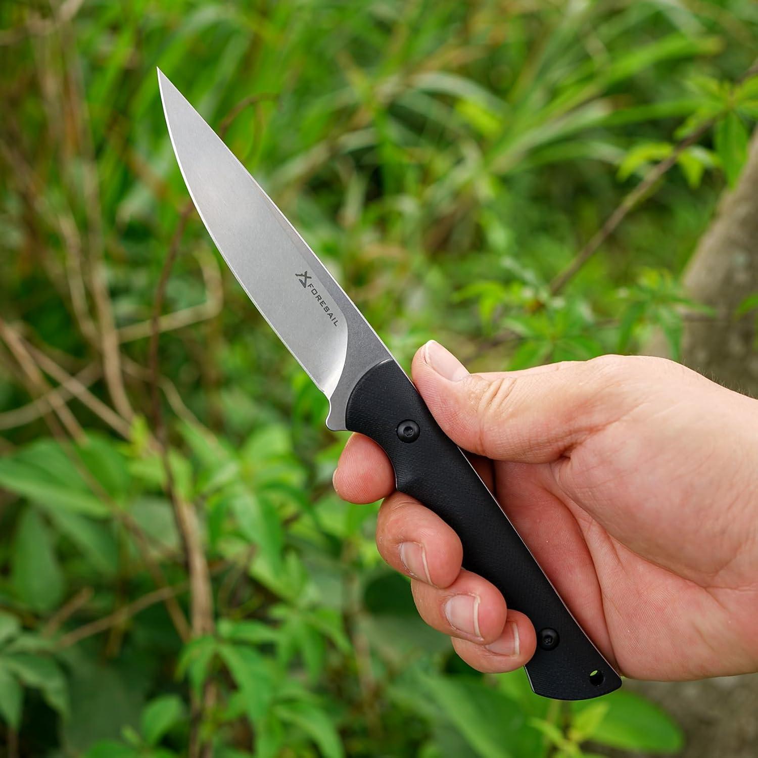 Cuchillo Fijo FORESAIL F2412SK Acero DC53 21.4cm con Funda