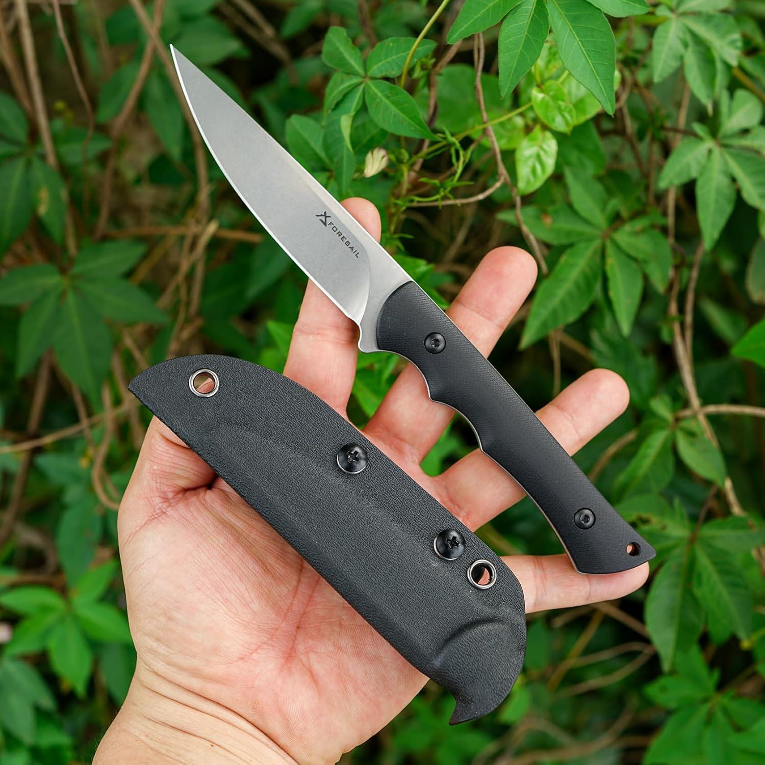 Cuchillo Fijo FORESAIL F2412SK Acero DC53 21.4cm con Funda