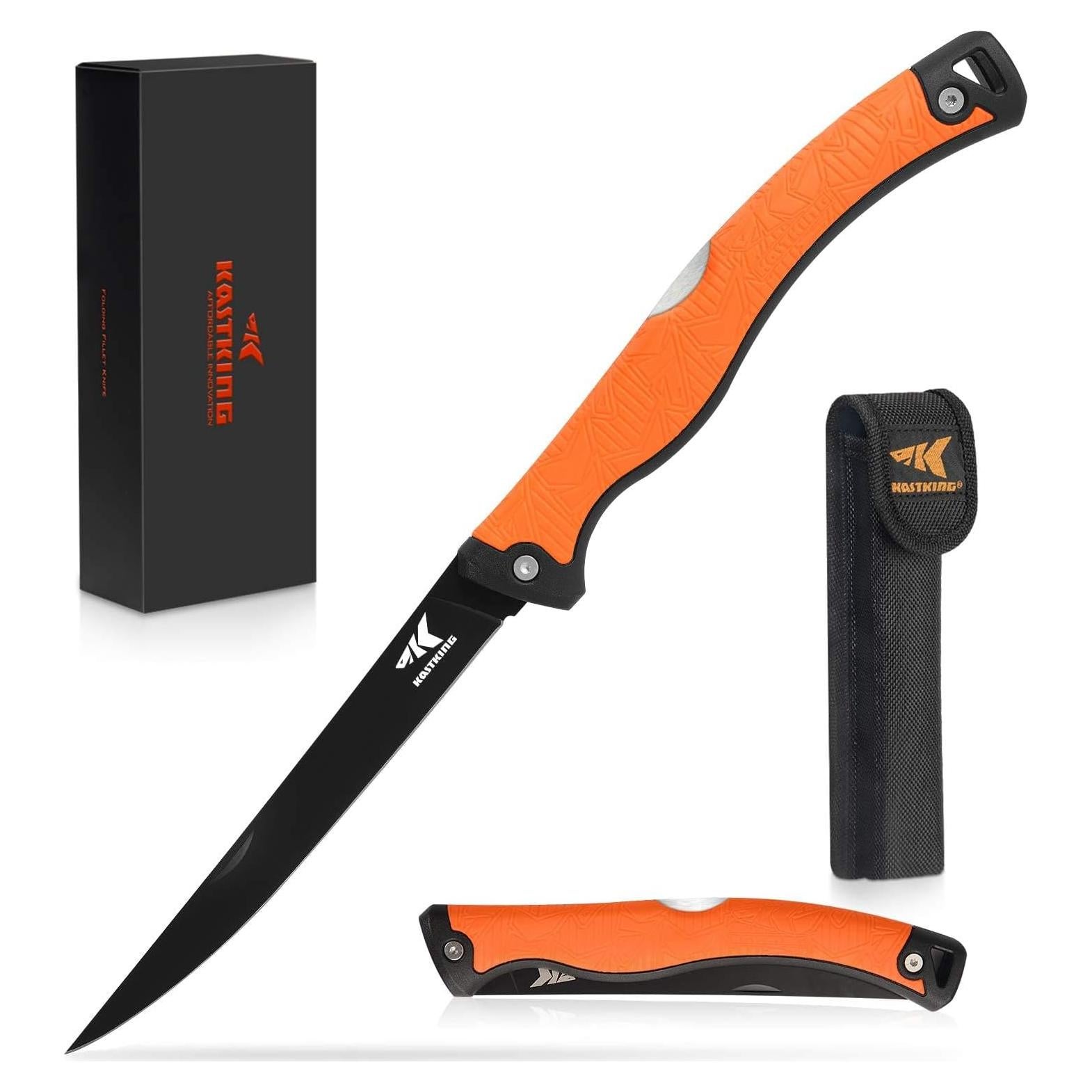 Cuchillo Plegable KastKing para Filetear 16.5 cm Acero Inoxidable