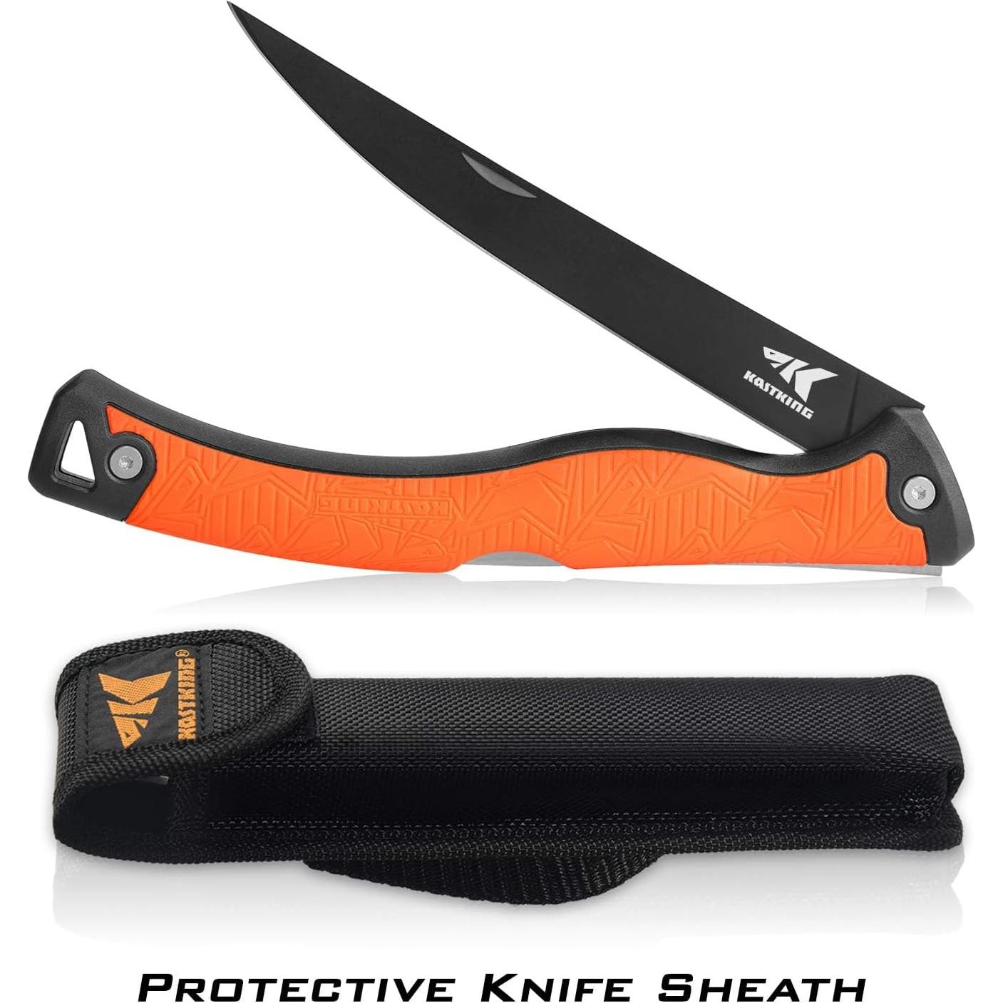 Cuchillo Plegable KastKing para Filetear 16.5 cm Acero Inoxidable