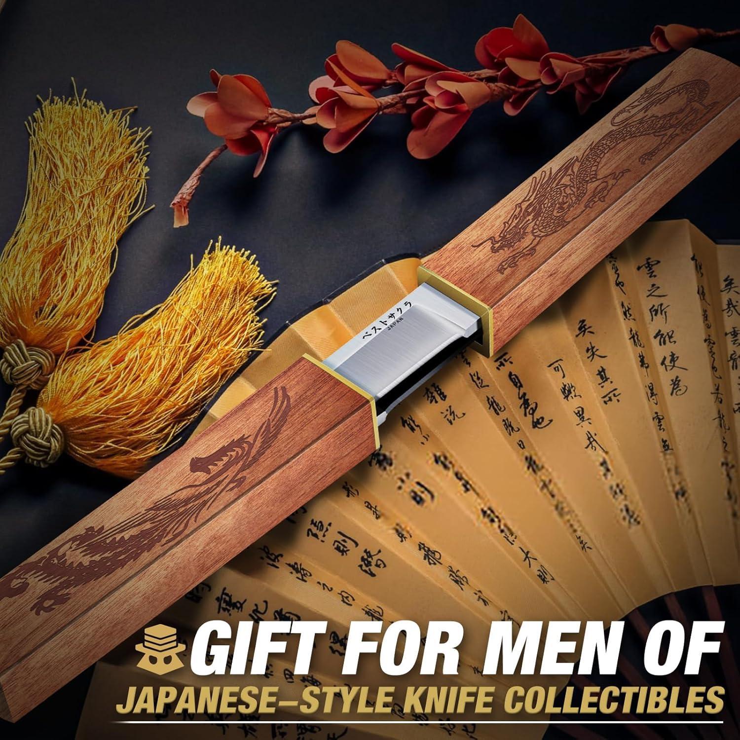 Cuchillo de Supervivencia Dragón Púrpura 2 en 1 - Acero D2