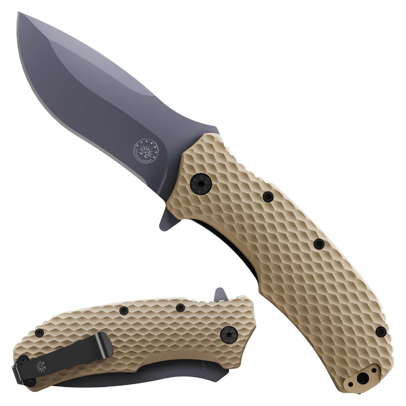 Cuchillo EDC Off-Grid Fuego Rápido Coyote D2 Criogénico