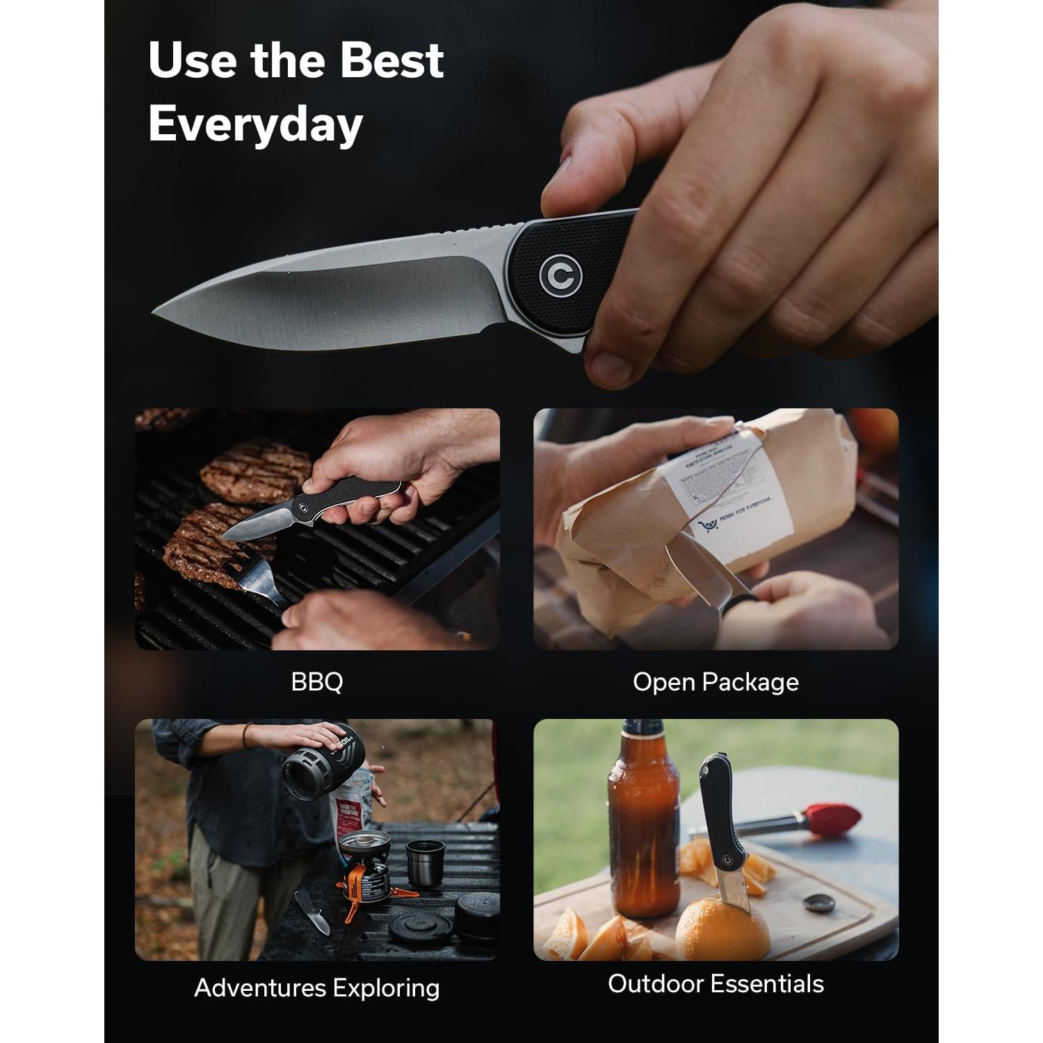 Cuchillo de Bolsillo CIVIVI Elementum C907A Negro 7.51 cm