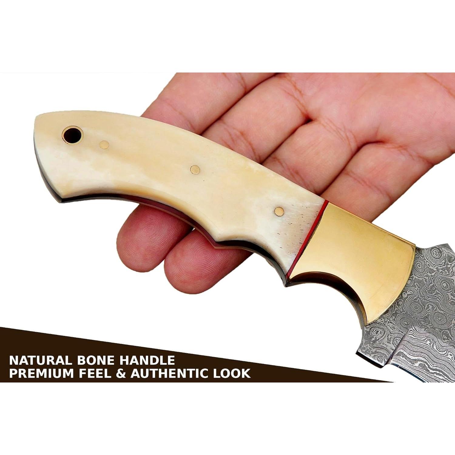 Cuchillo Rastreador Ottoza 115 - Acero Damasco Hecho a Mano 25 cm