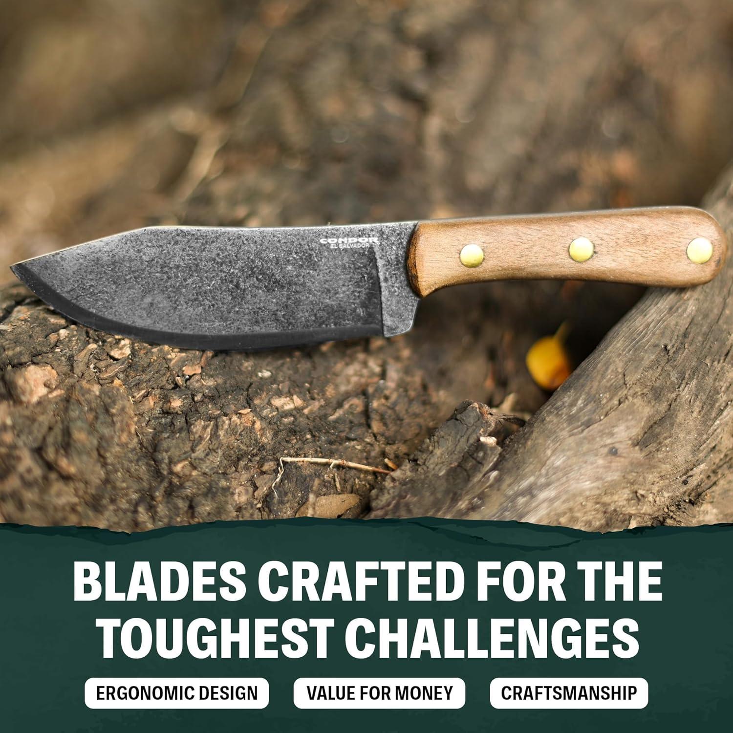 Cuchillo de Campamento Condor Hudson Bay 20.3cm Acero Carbono