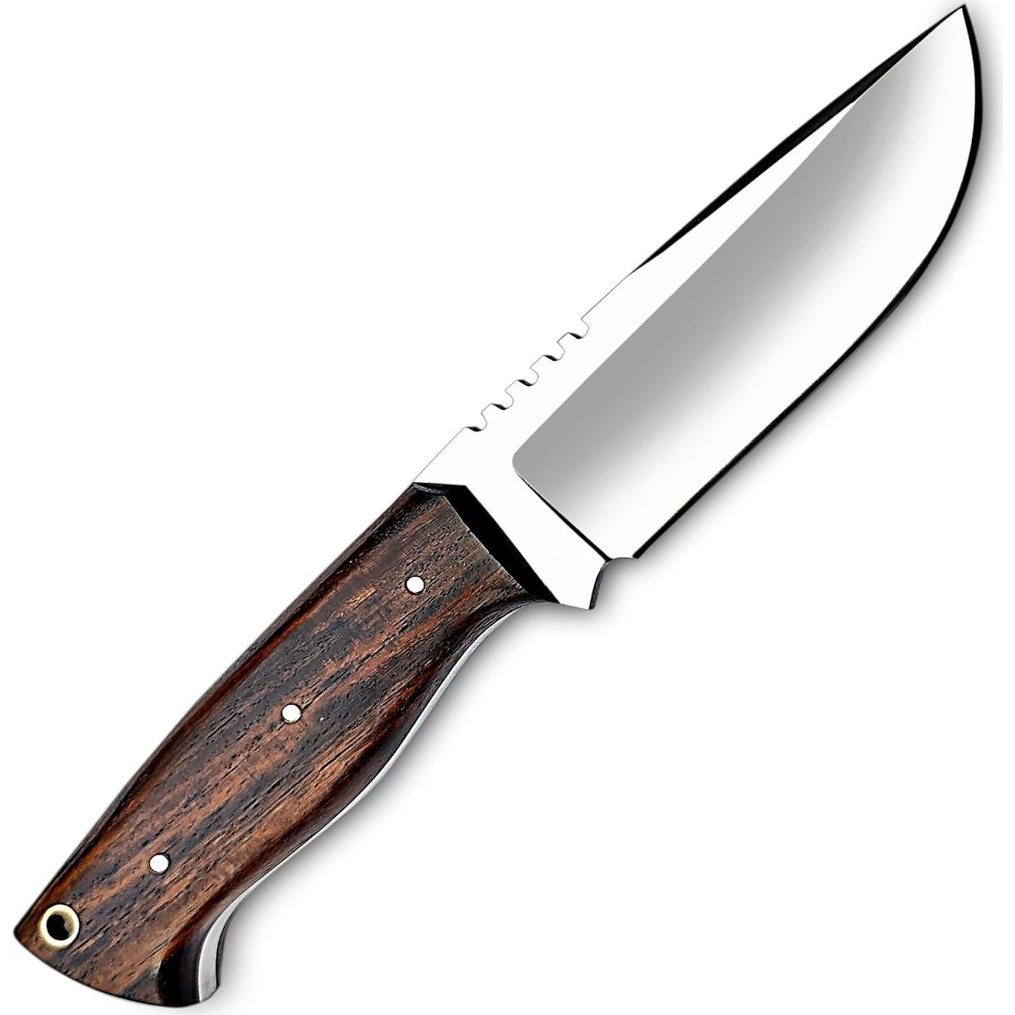 Cuchillo de Caza D2 WARIVO - Hoja Fija 25.4cm con Funda