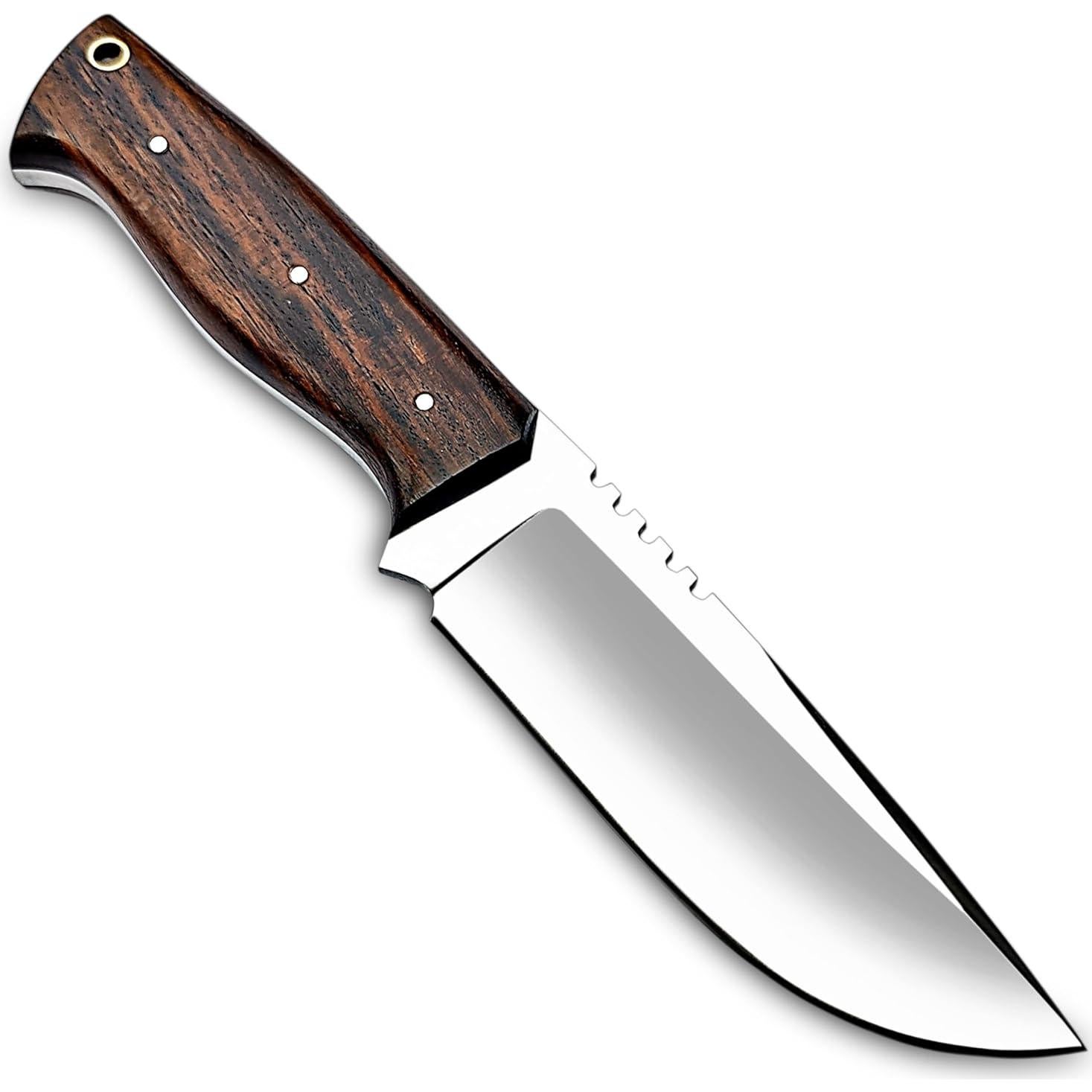 Cuchillo de Caza D2 WARIVO - Hoja Fija 25.4cm con Funda