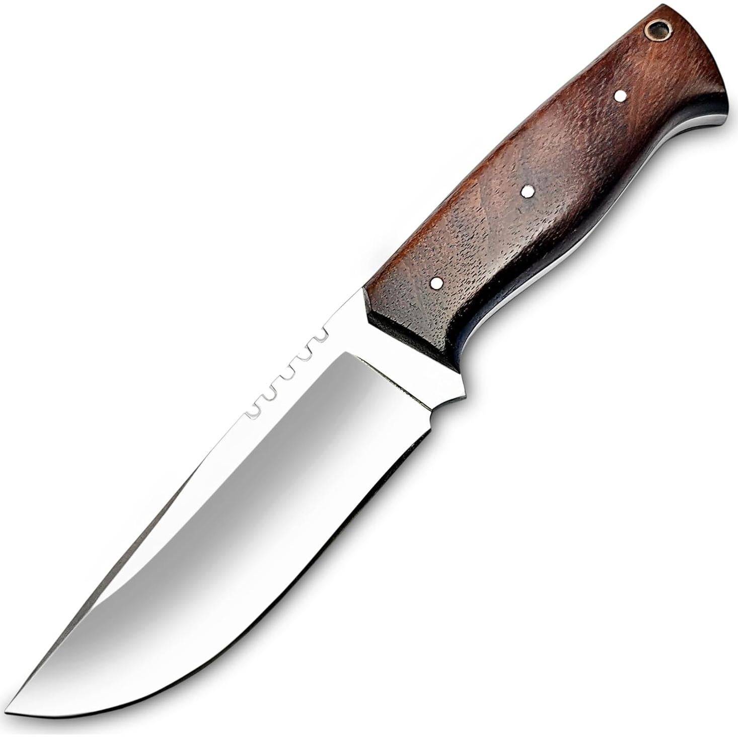 Cuchillo de Caza D2 WARIVO - Hoja Fija 25.4cm con Funda