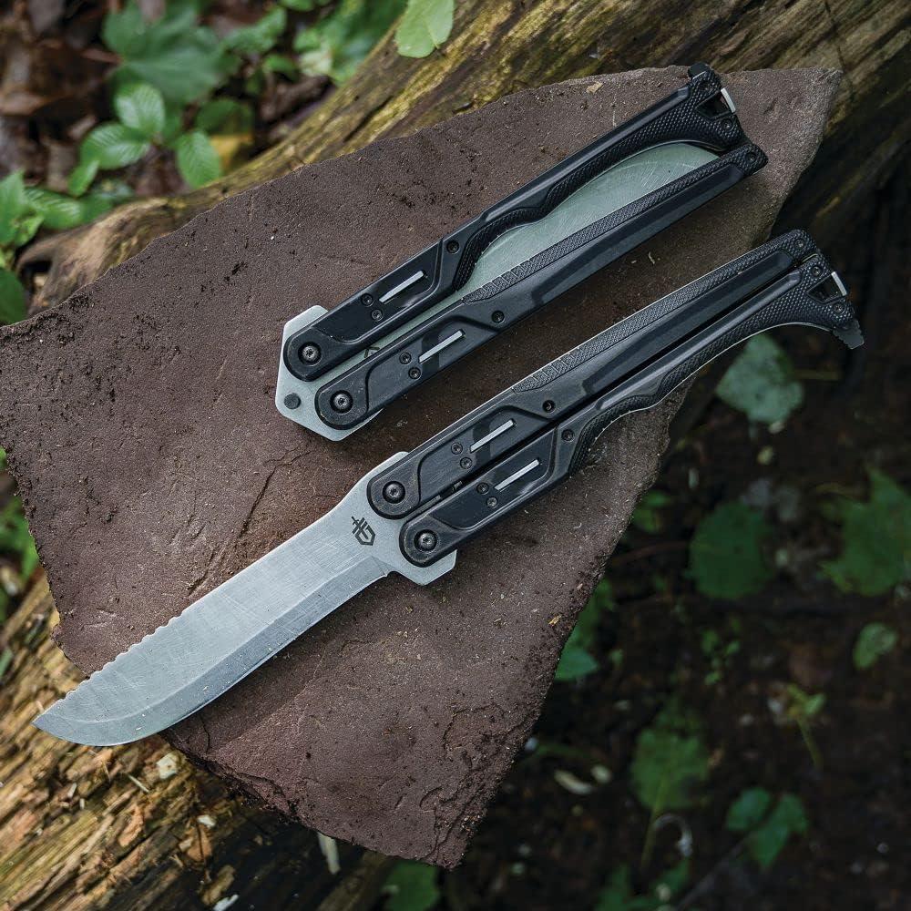 Gerber Gear DoubleDown - Folding Machete for Camping & Hunting Gear - Black/Stone