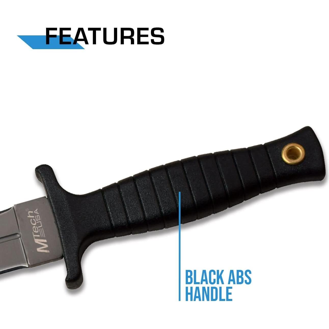 Cuchillo de Hoja Fija MTech USA MT-20-77GY Acero Inoxidable