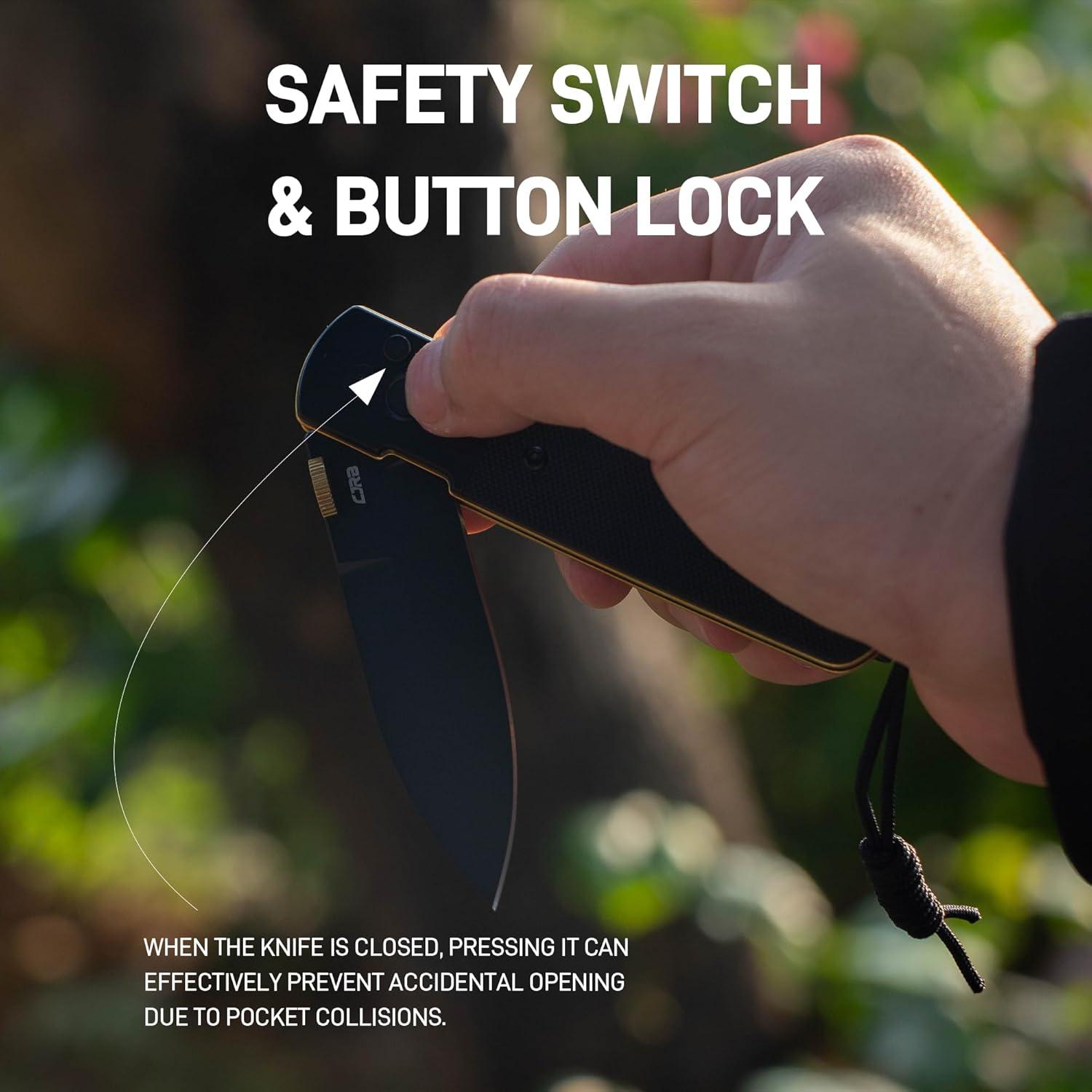 Cuchillo Plegable CJRB Locust 8cm Hoja Acero AR-RPM9 EDC