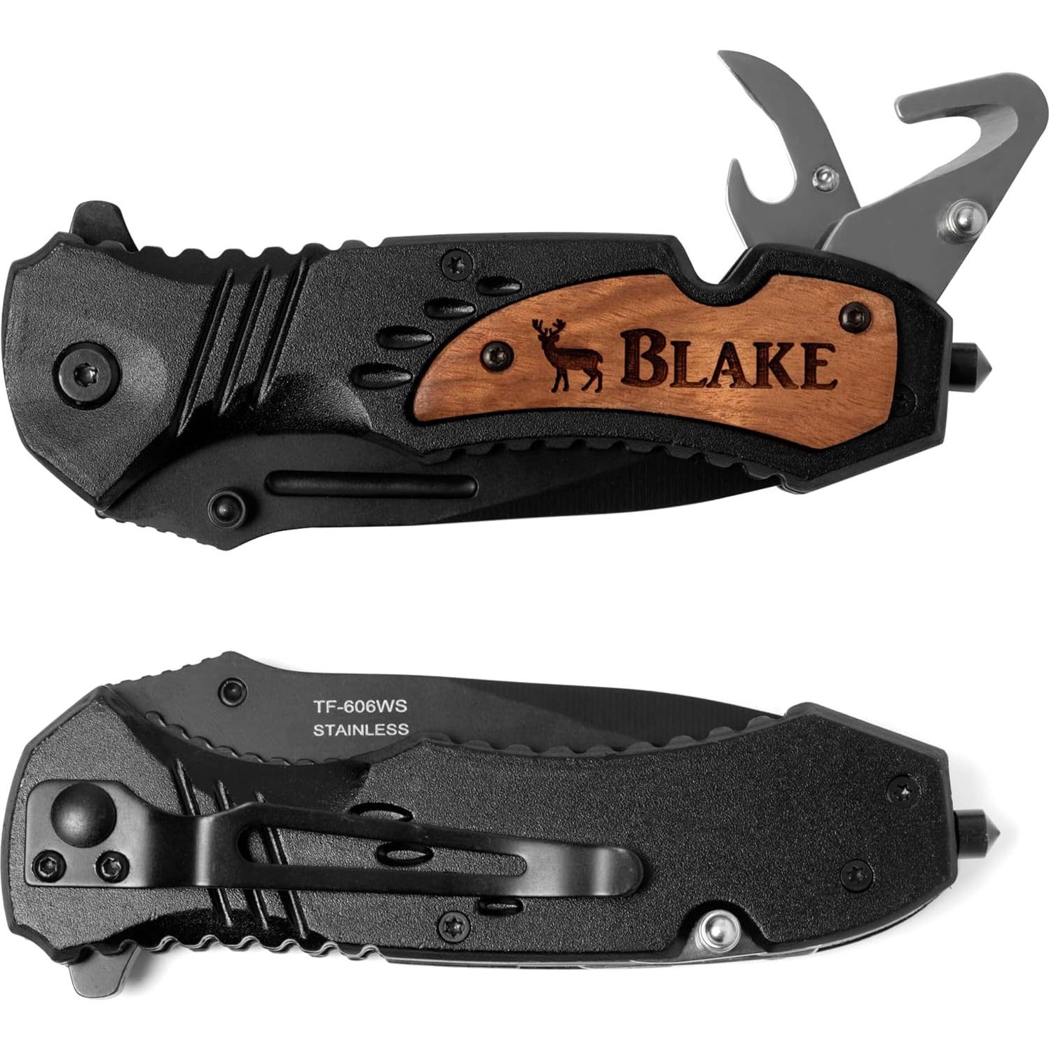 Cuchillo de bolsillo personalizado Palmetto - Hoja 8.25 cm