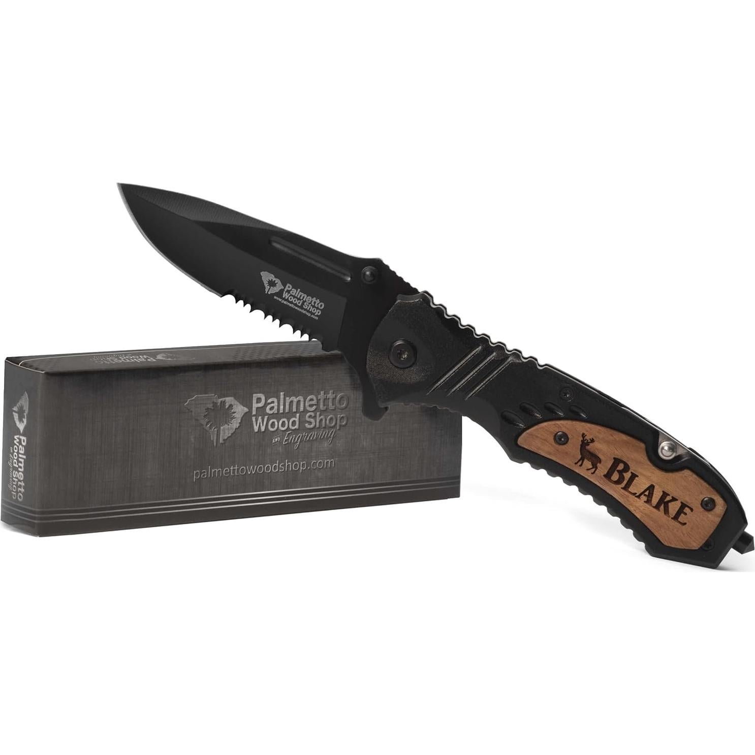 Cuchillo de bolsillo personalizado Palmetto - Hoja 8.25 cm