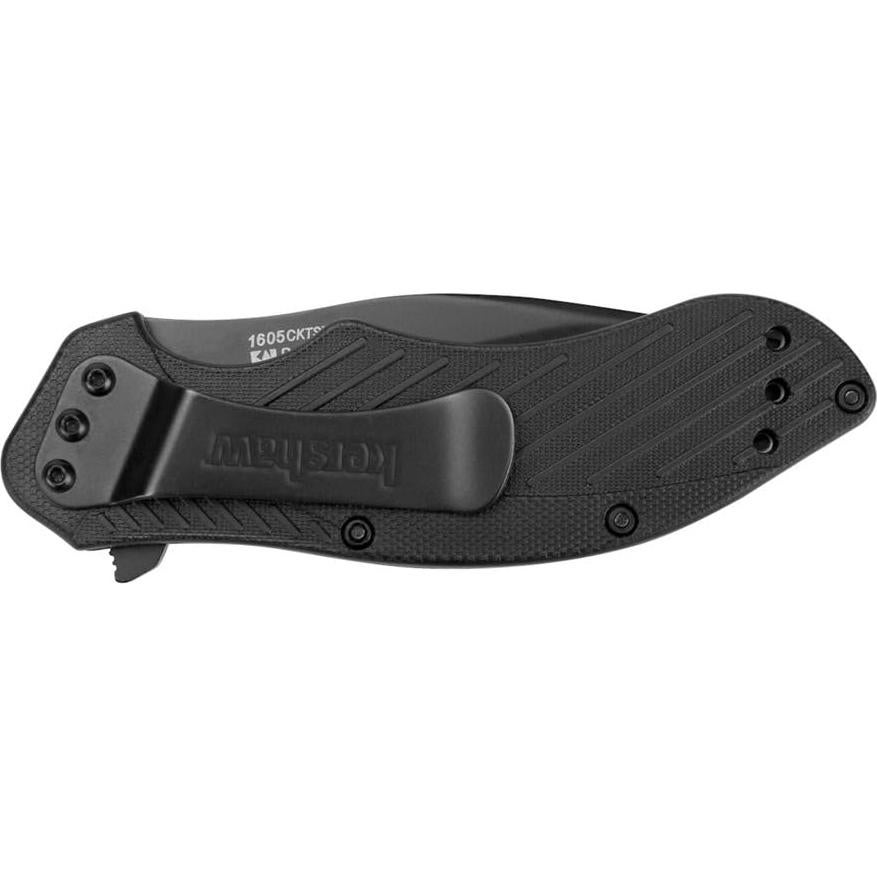 Cuchillo de bolsillo Kershaw Clash negro con sierra 7.87 cm